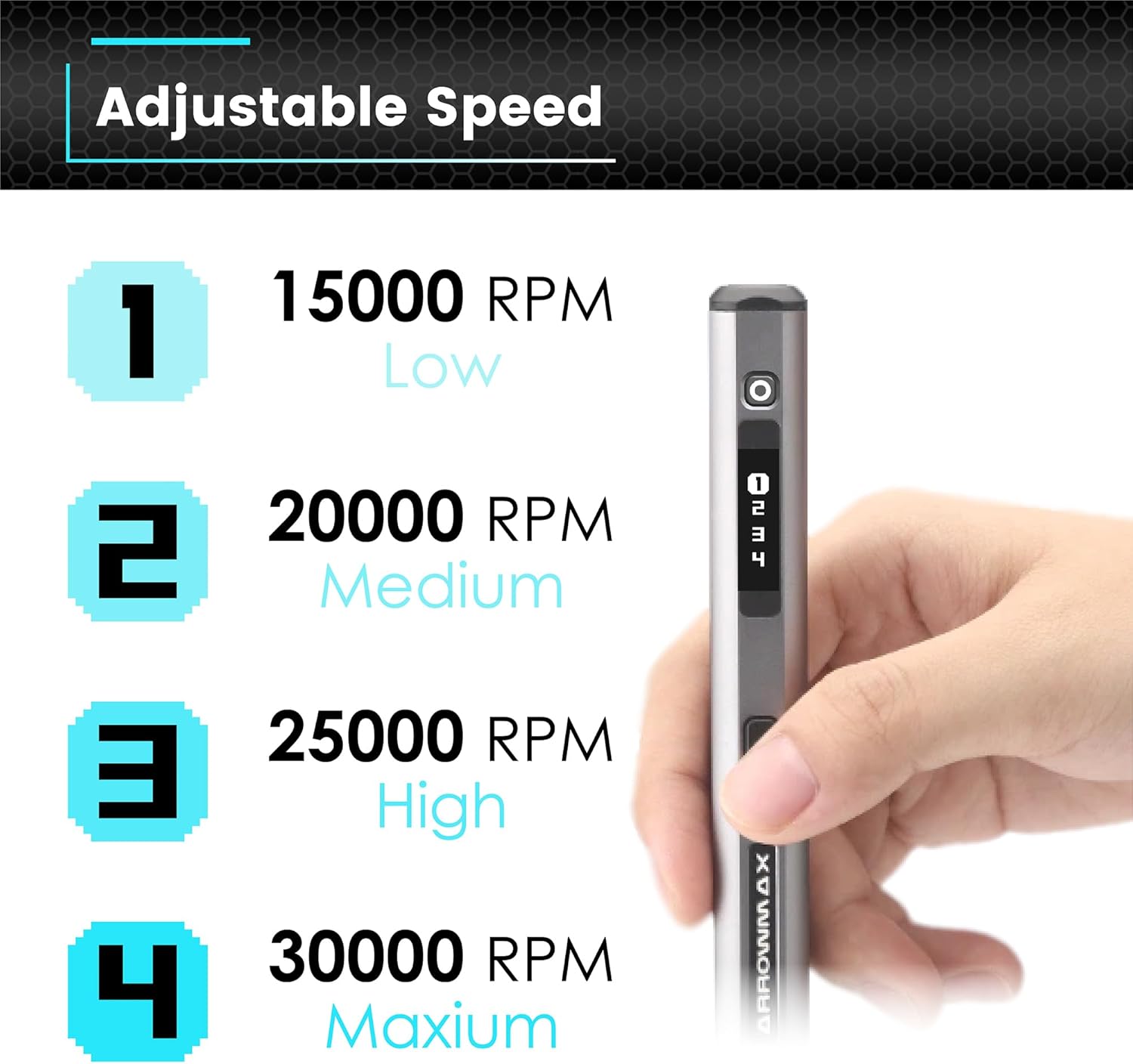 Mini stylo de gravure ARROWMAX - 42 bits, OLED, charge magnétique – Image 3