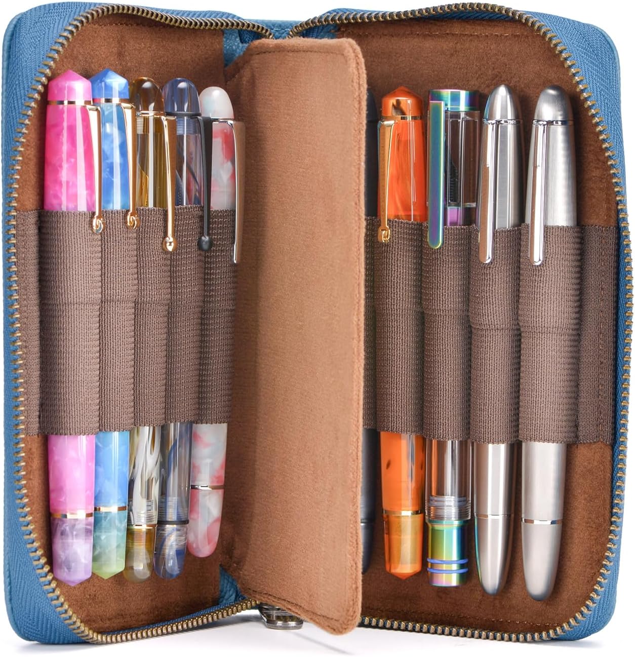 Étui en Cuir pour Stylo Plume - 10 Fentes – Image 4