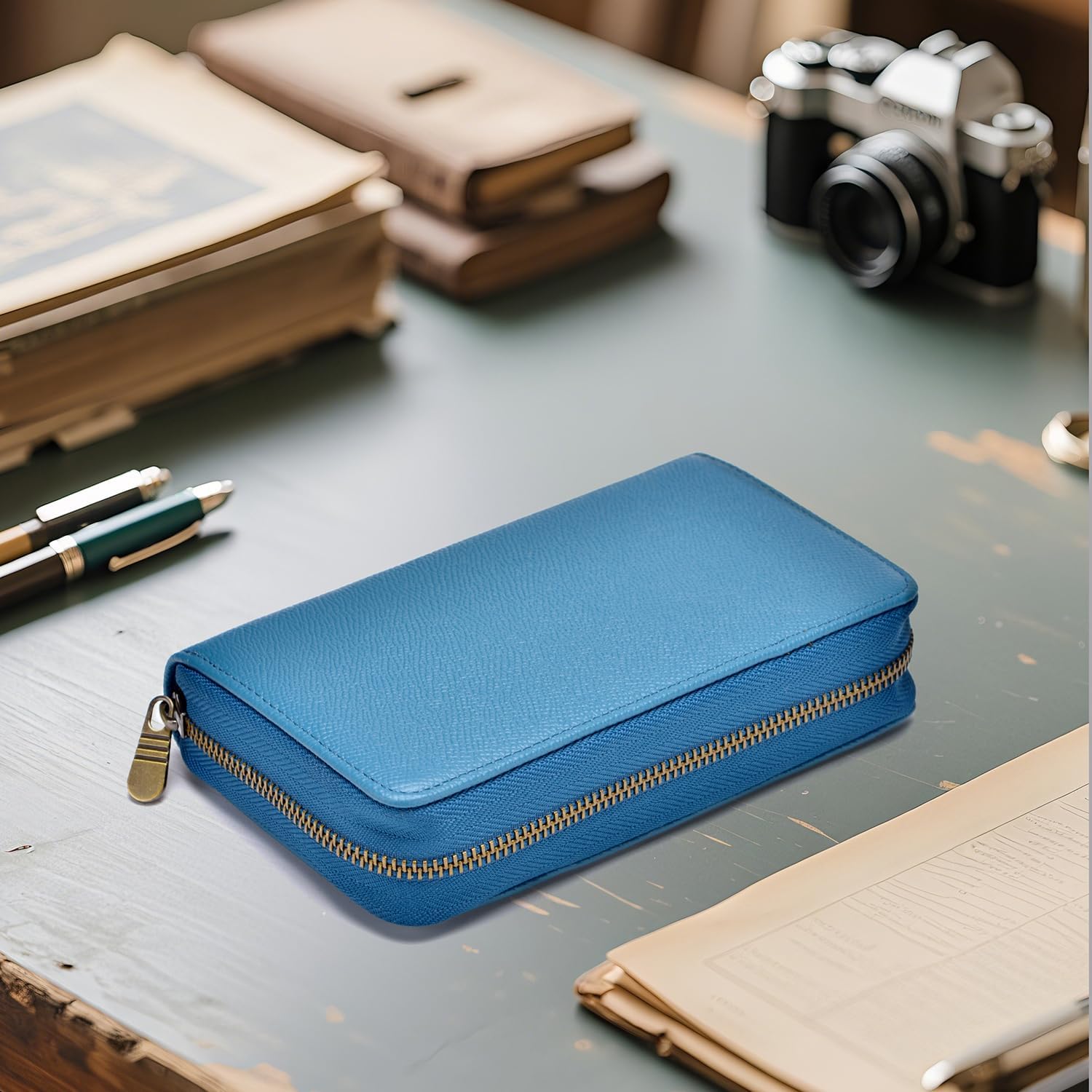 Étui en Cuir pour Stylo Plume - 10 Fentes – Image 6