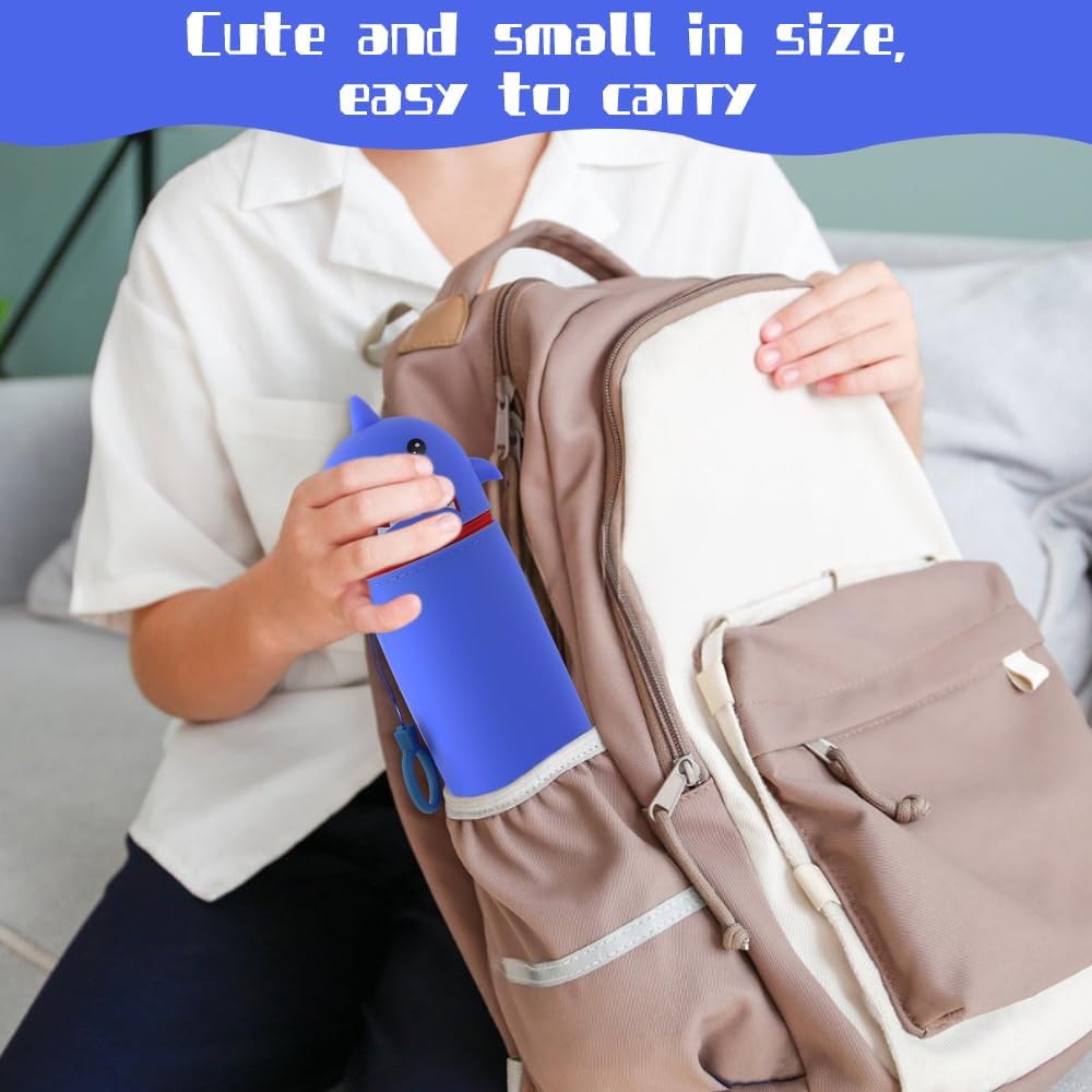 Trousse Requin Cartoon en Silicone 2 en 1 – Image 5