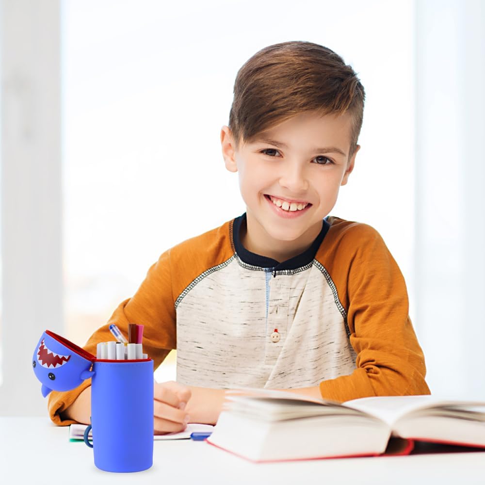 Trousse Requin Cartoon en Silicone 2 en 1 – Image 6