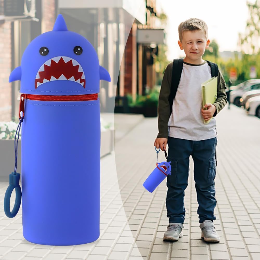 Trousse Requin Cartoon en Silicone 2 en 1 – Image 7