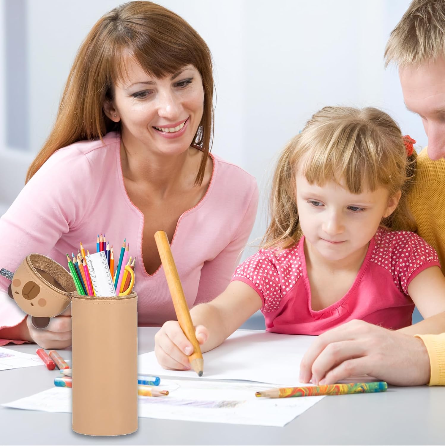 Trousse Scolaire Souple 2 en 1 Ourson – Image 4