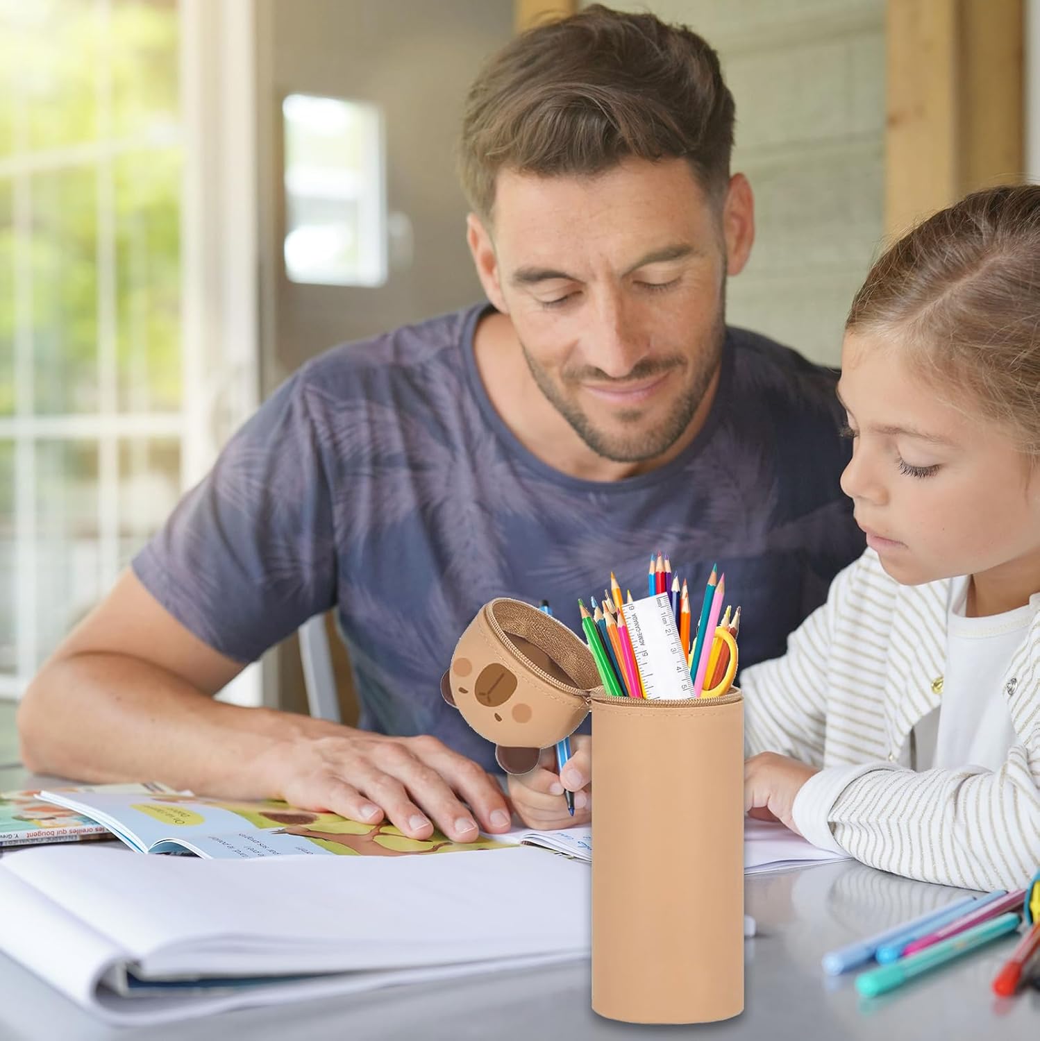 Trousse Scolaire Souple 2 en 1 Ourson – Image 6