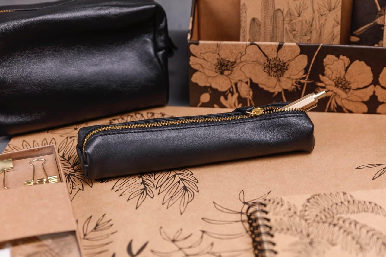 Trousse à Crayons Noir Clairefontaine 19,5 cm – Image 3