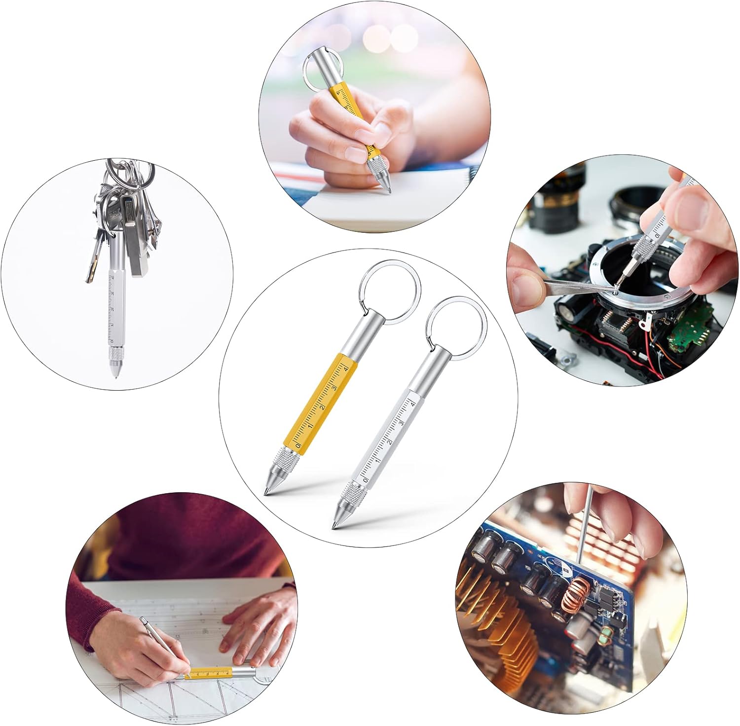 Stylo Multifonction 6 en 1 - Cadeau Homme Insolite – Image 6