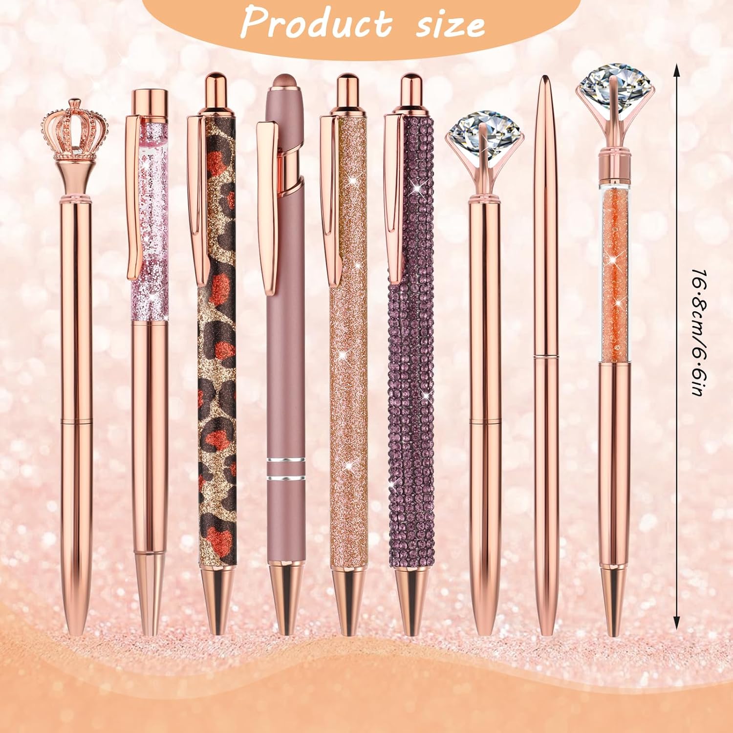 Set de Stylos Bling Glamour - 9 Pièces – Image 4