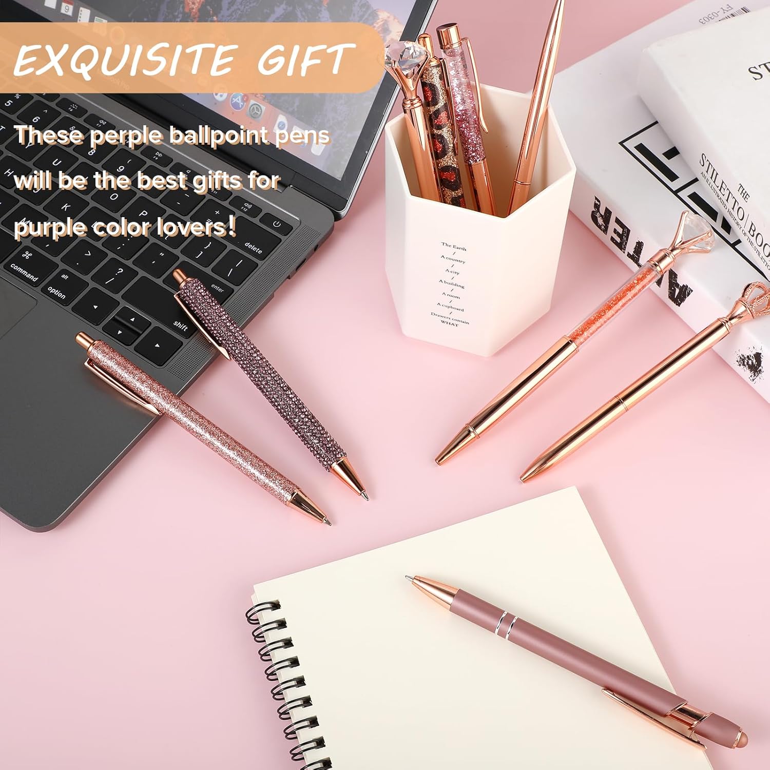 Set de Stylos Bling Glamour - 9 Pièces – Image 6