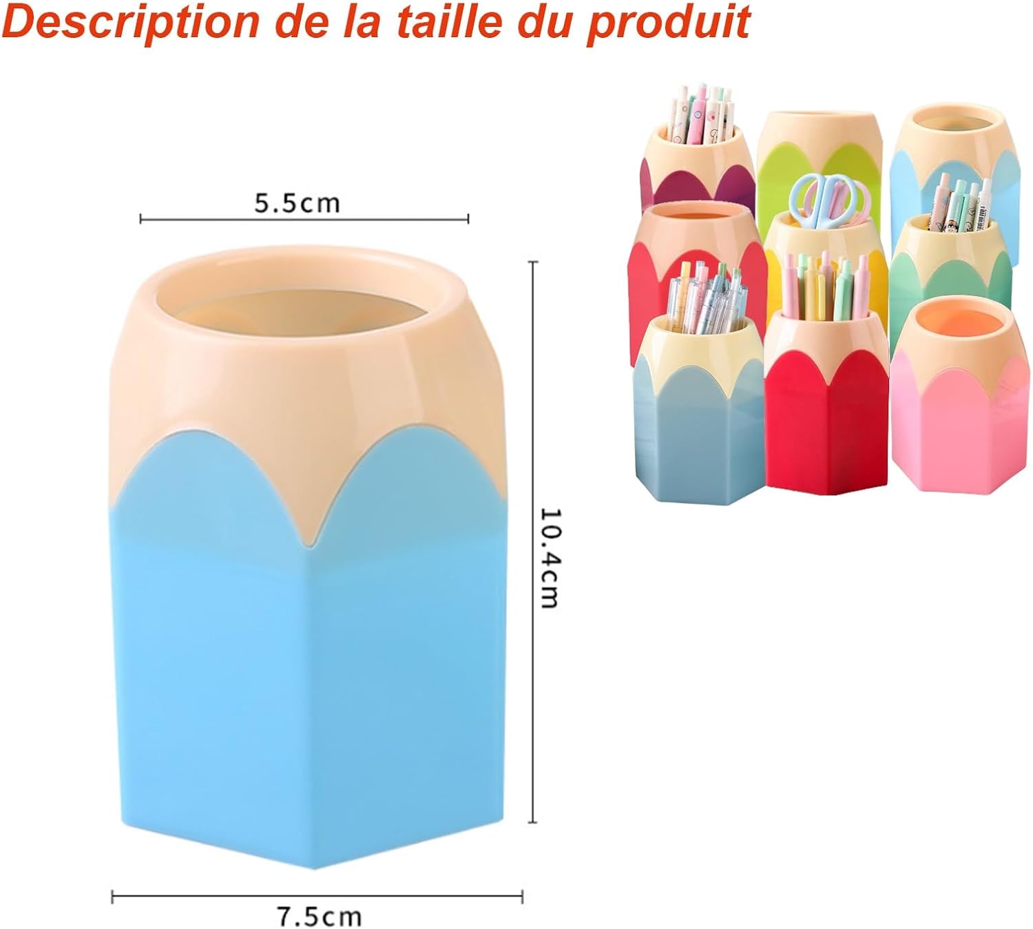 Pot à Crayons Colorés - Lot de 9 – Image 2