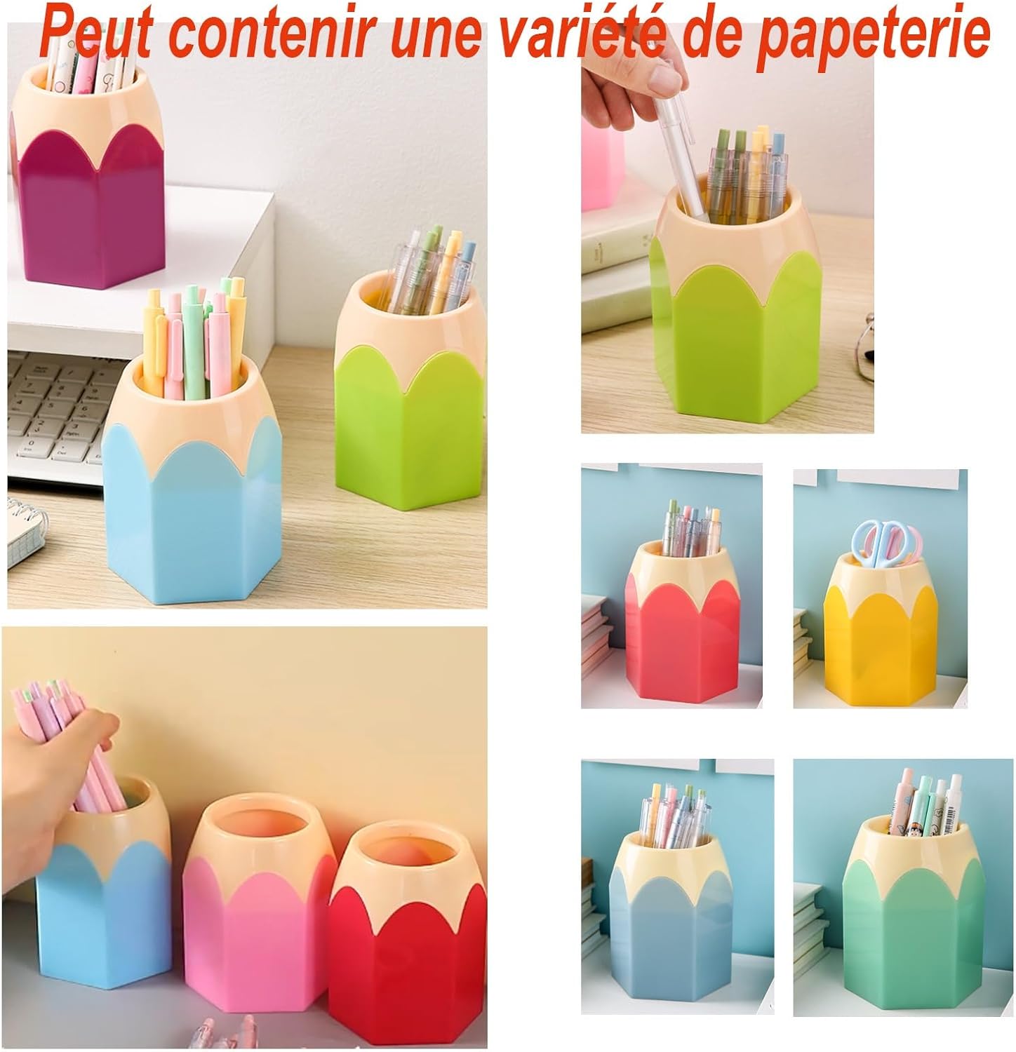 Pot à Crayons Colorés - Lot de 9 – Image 4