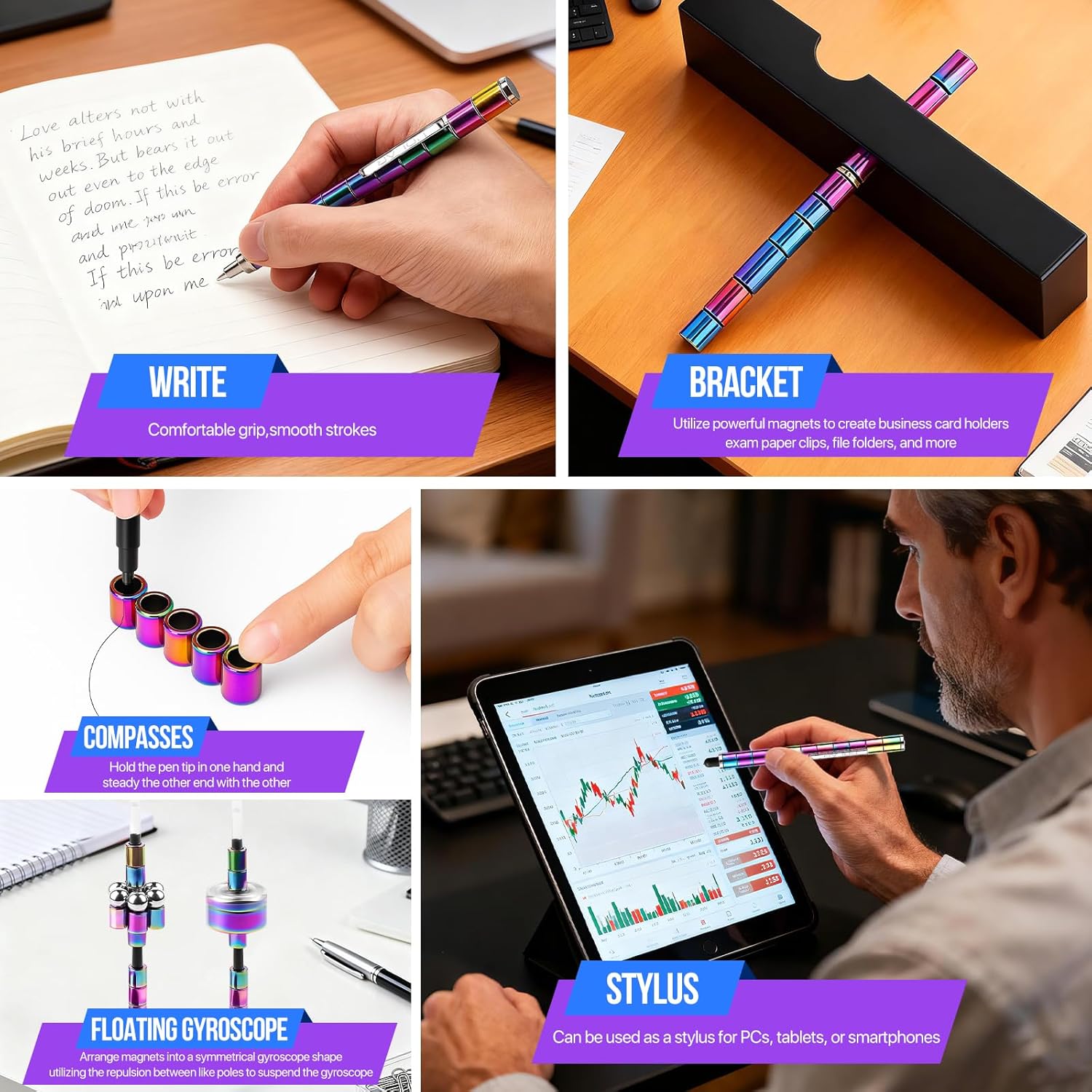 Stylo Magnétique Fidget : Cadeau Original – Image 4