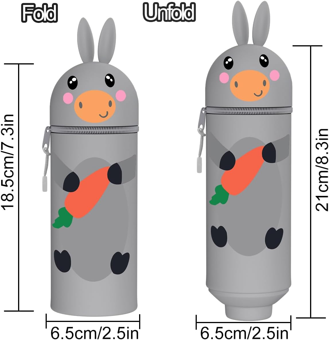 Trousse Lapin 2 en 1 Kawaii – Image 2