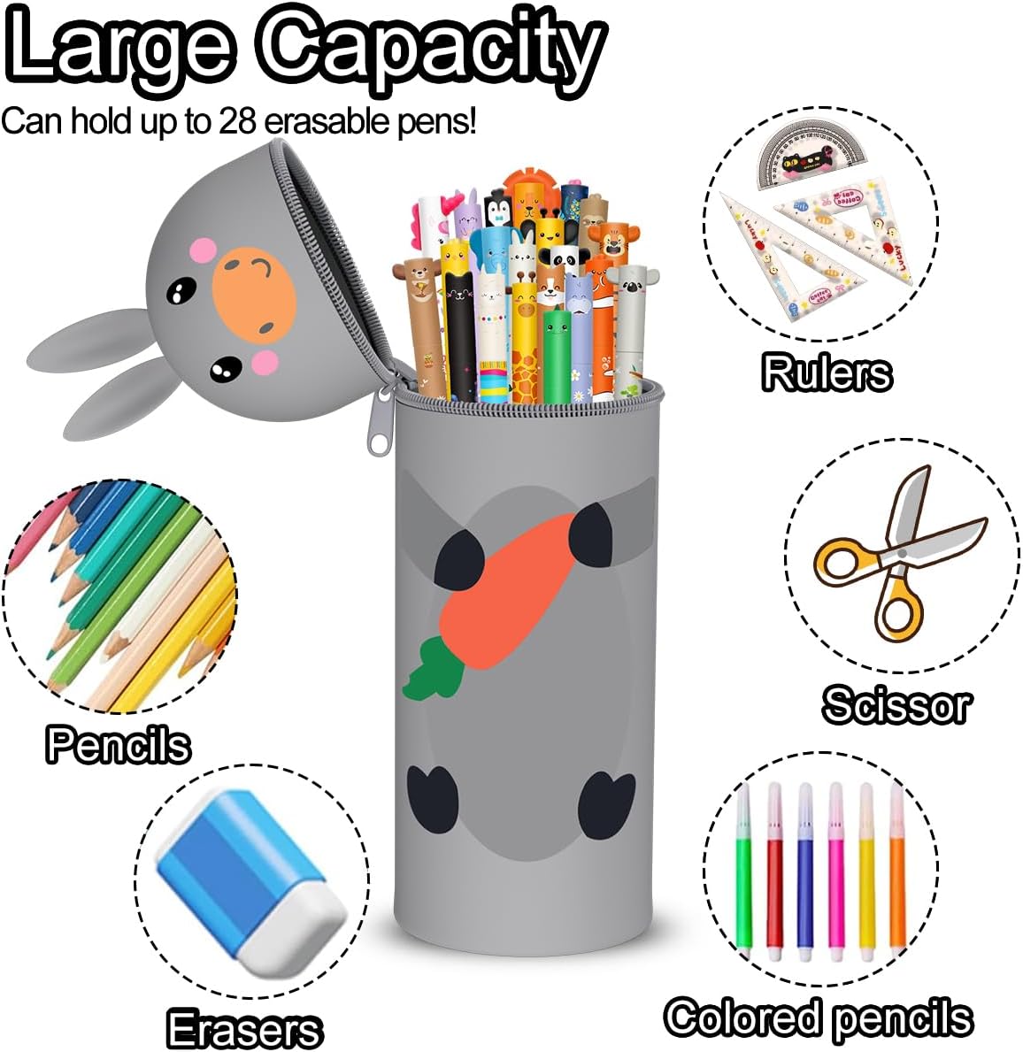 Trousse Lapin 2 en 1 Kawaii – Image 3