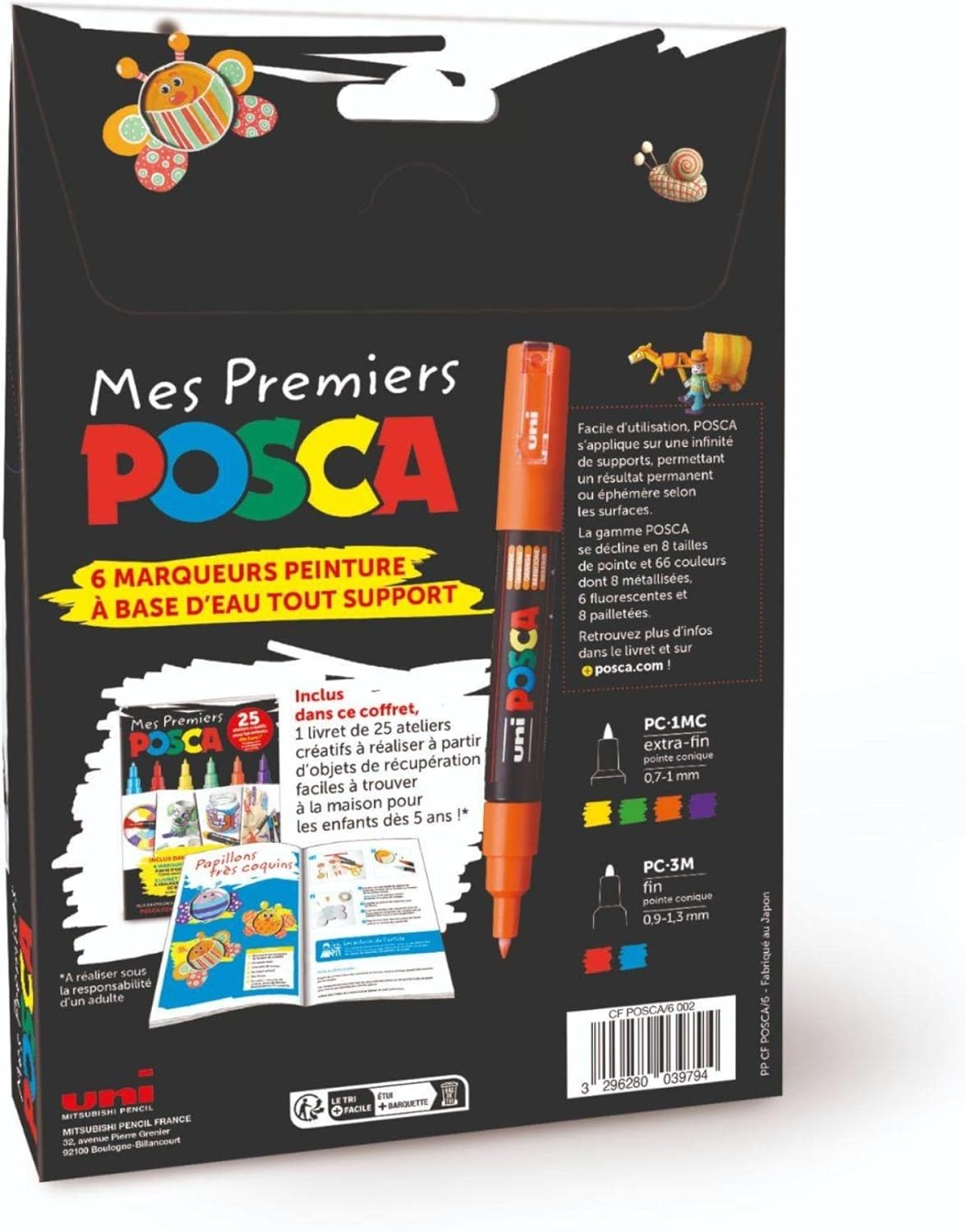 Coffret POSCA : 6 Marqueurs Peinture Écologiques – Image 2