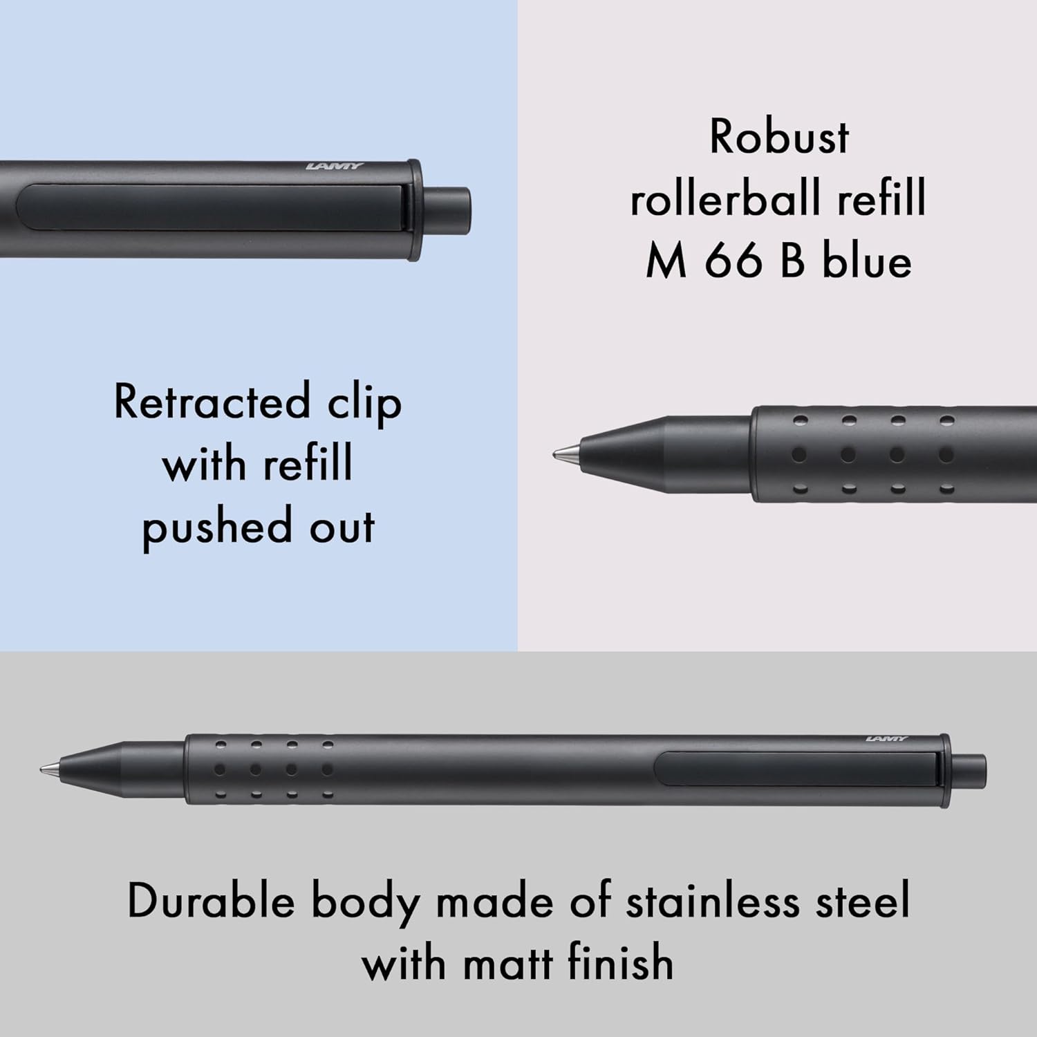 Lamy Swift Black : Stylo Roller Doux et Résistant – Image 3