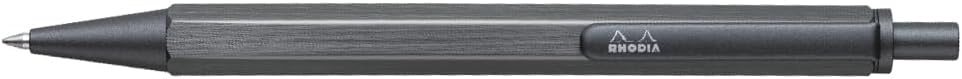 Stylo-bille Rhodia 9372C Aluminium Brossé - Titane – Image 3