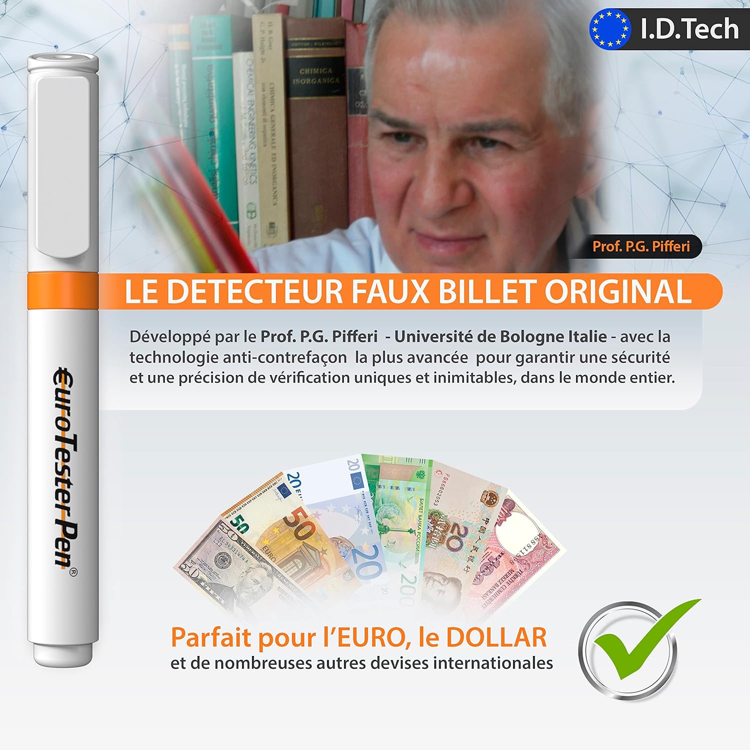Stylo Euro Tester – Détecteur de Faux Billets – Image 4