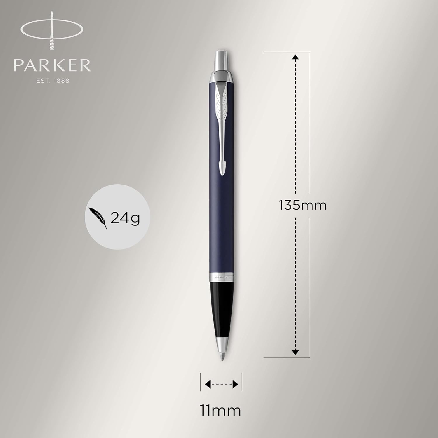 Parker IM Stylo Bille Mat Bleu - Coffret Cadeau – Image 3