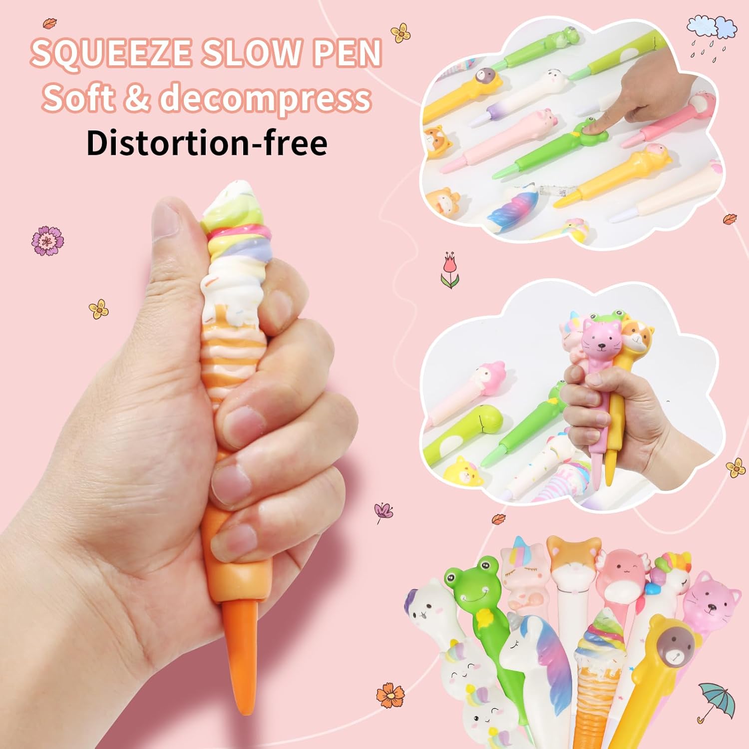 24 Stylos Gel Anti-stress – Cadeaux Anniversaire Enfants – Image 2