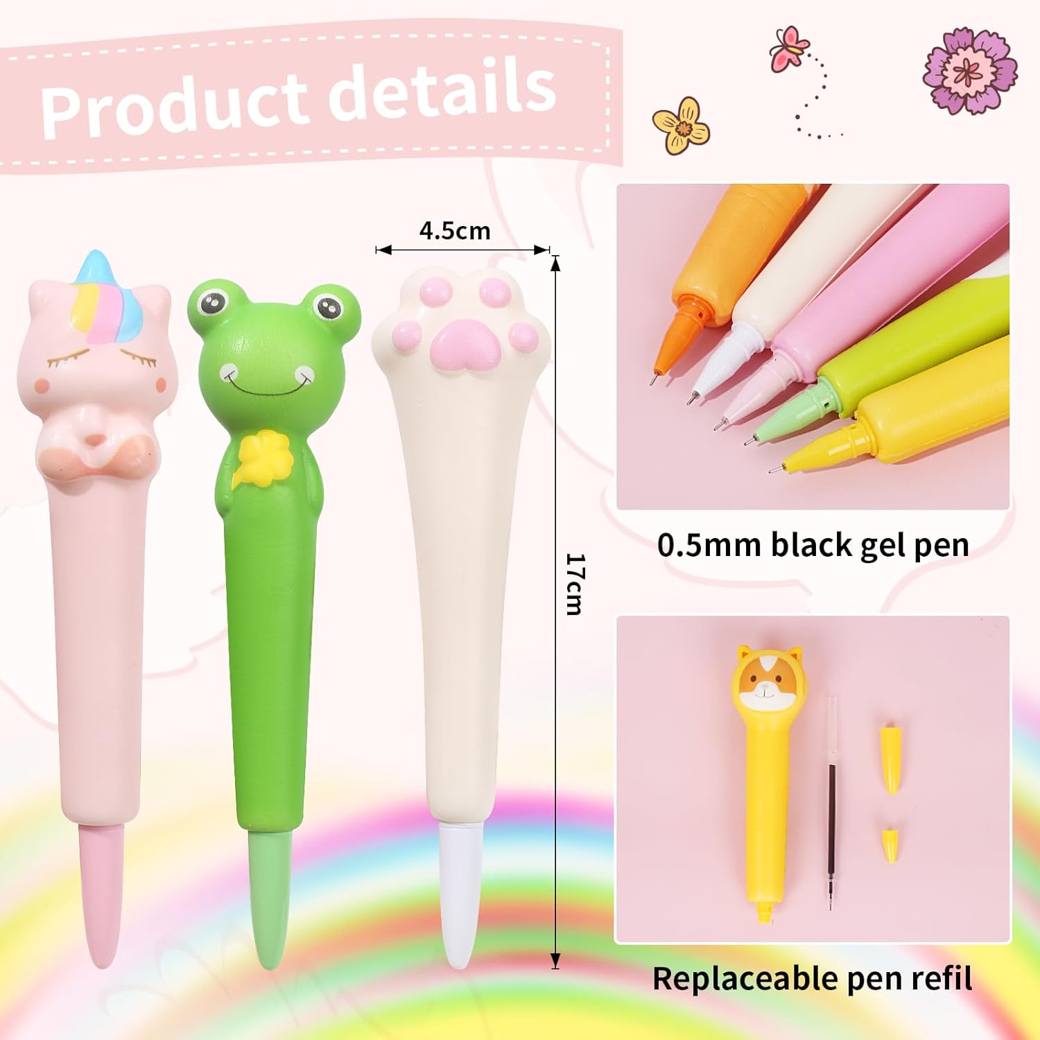 24 Stylos Gel Anti-stress – Cadeaux Anniversaire Enfants – Image 5