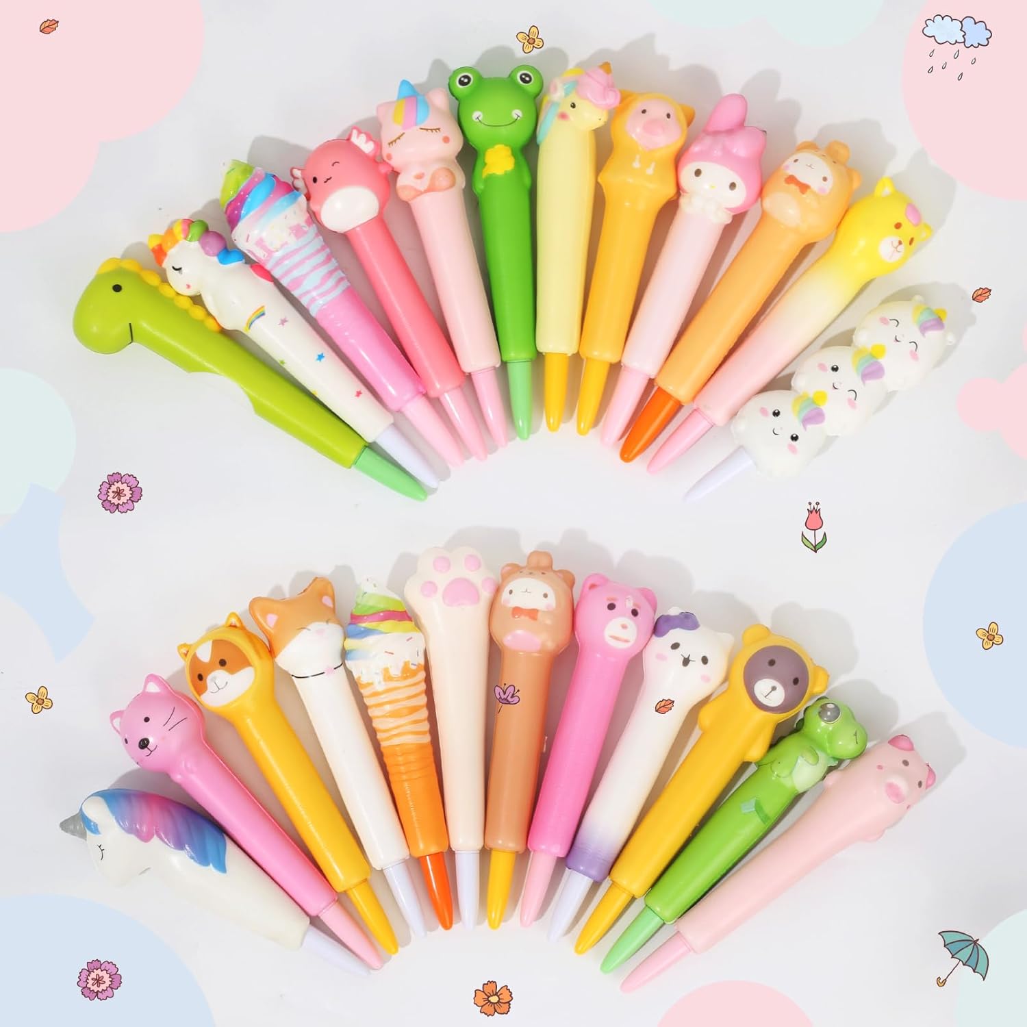 24 Stylos Gel Anti-stress – Cadeaux Anniversaire Enfants – Image 6