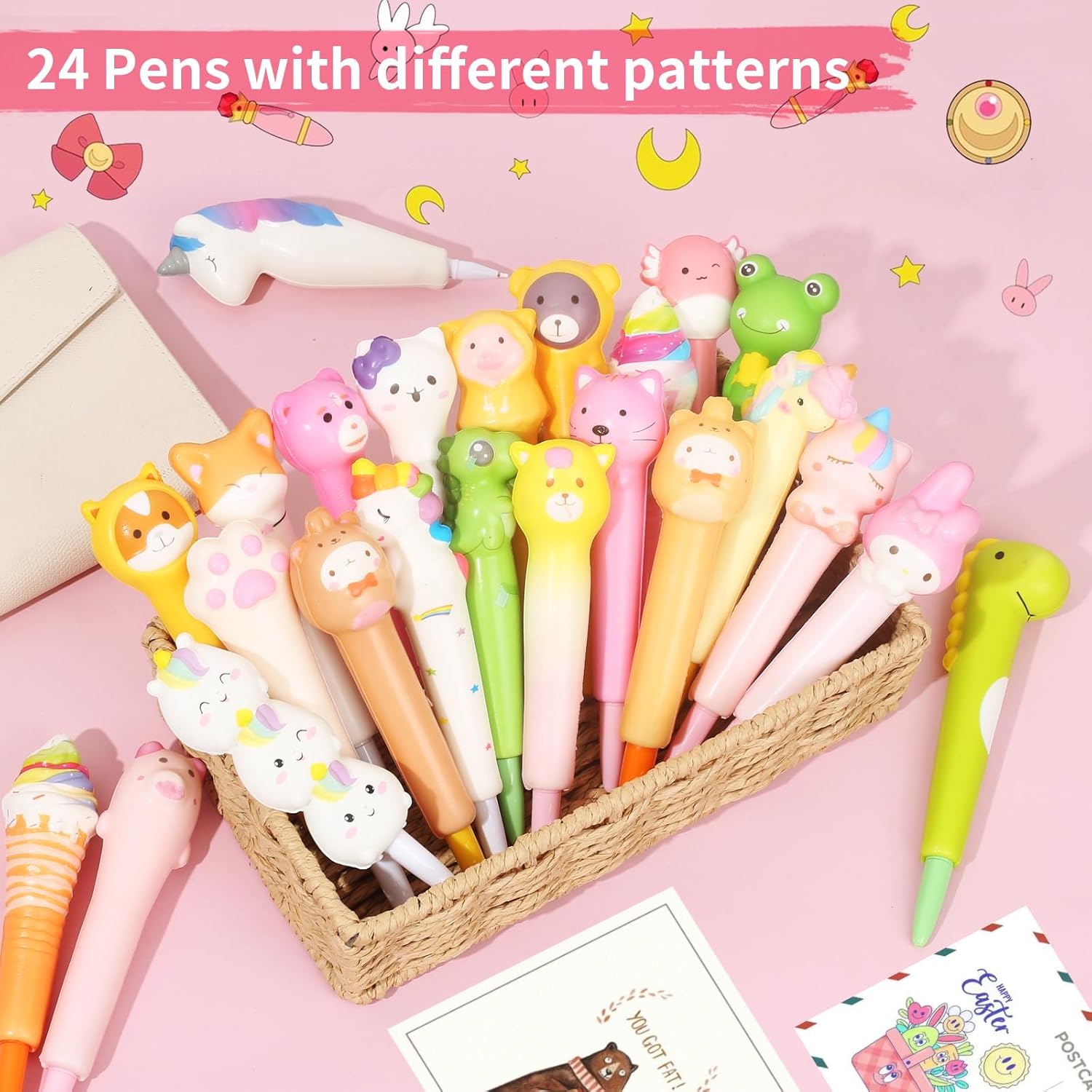 24 Stylos Gel Anti-stress – Cadeaux Anniversaire Enfants – Image 7