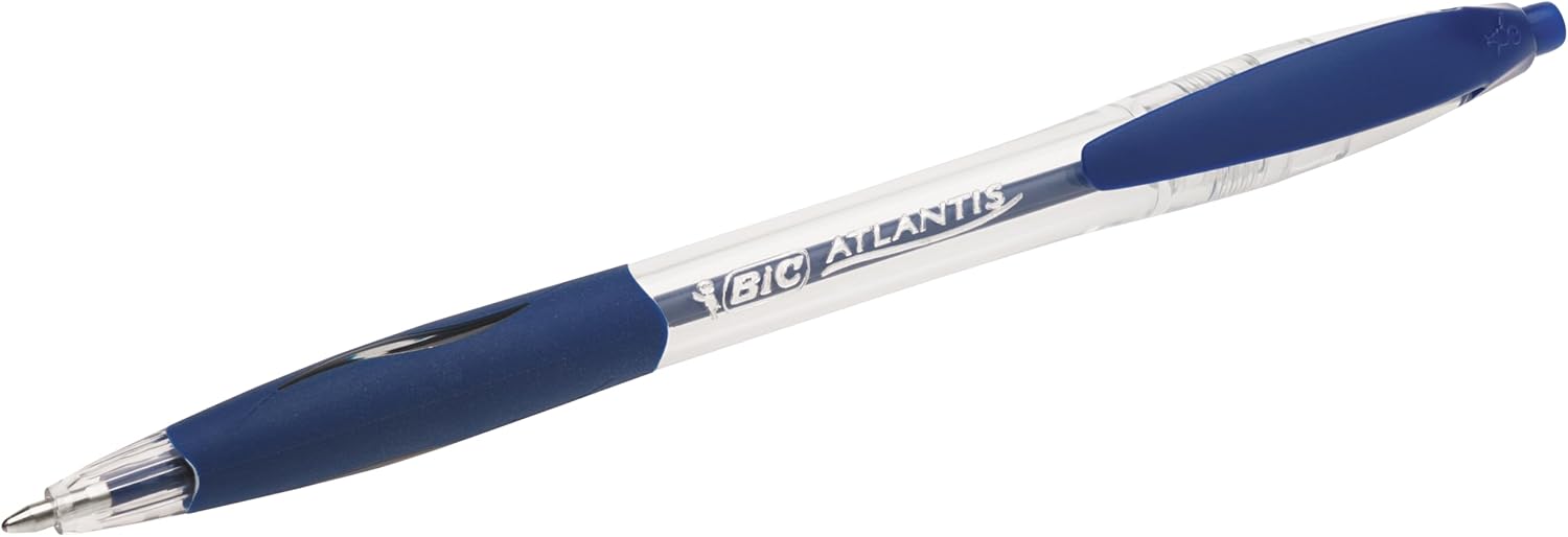 Stylos-Bille BIC Atlantis Classic - Bleu (12) – Image 3