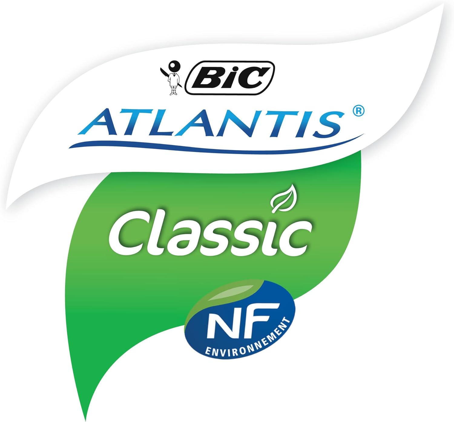 Stylos-Bille BIC Atlantis Classic - Bleu (12) – Image 5
