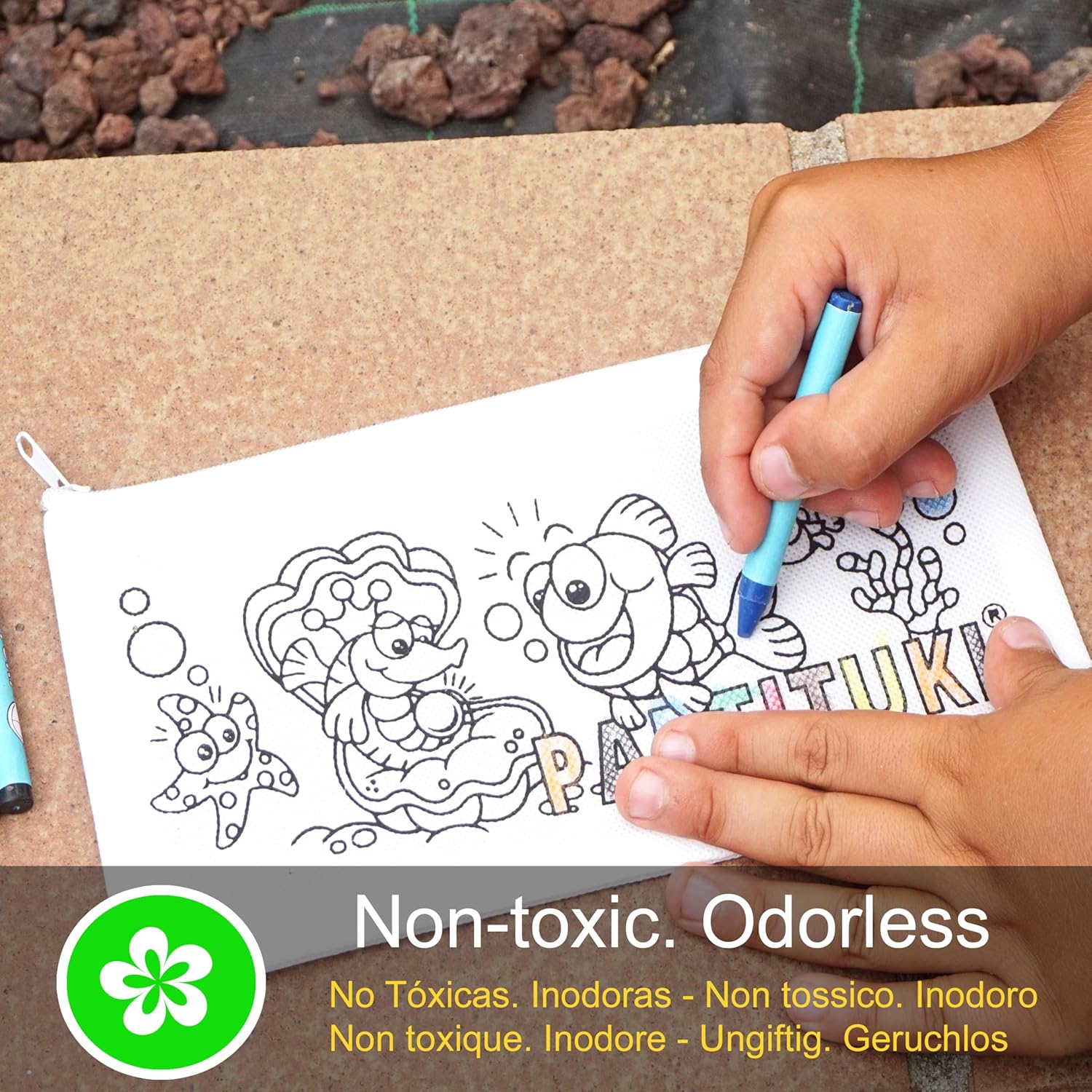 Kit Cadeaux Anniversaire : 15 Trousses à Colorier et Crayons – Image 3