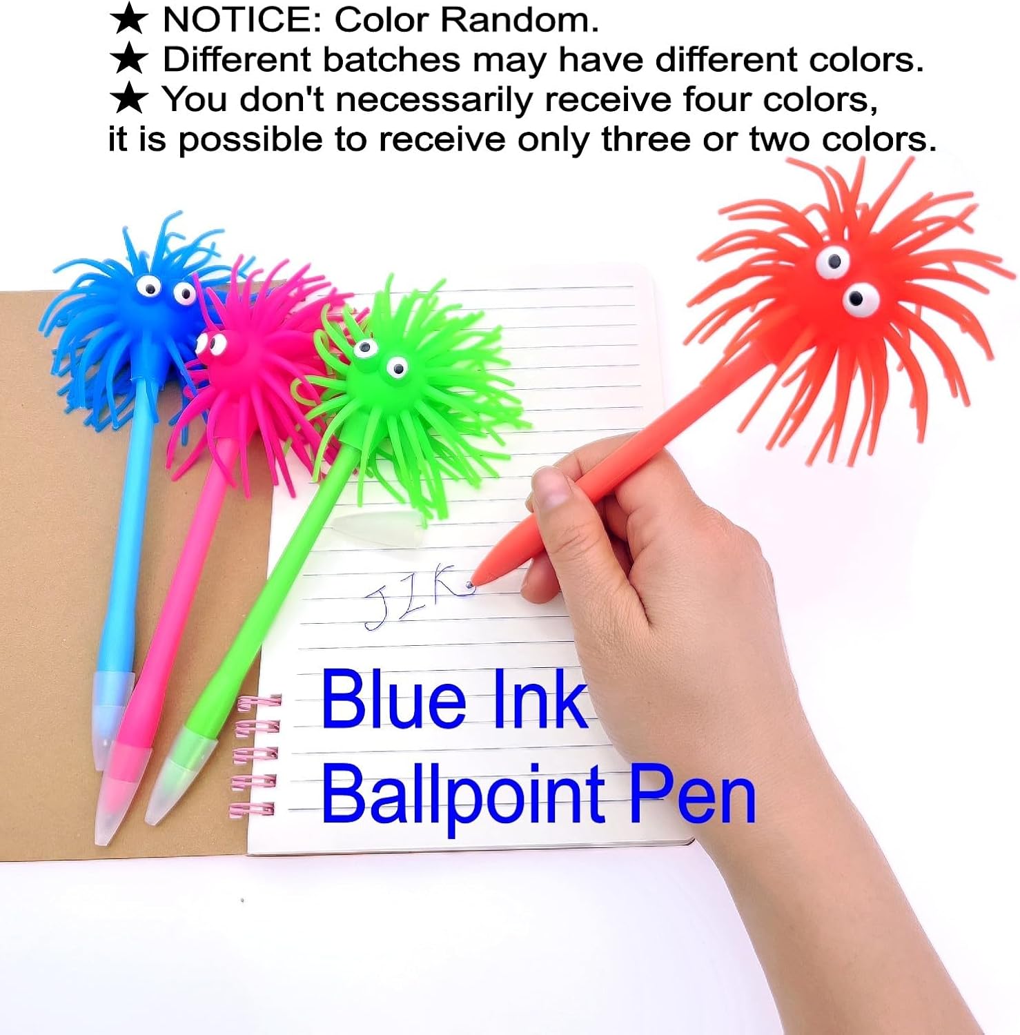 Stylo Bille Flou avec Pompon - Cadeau Drôle – Image 4