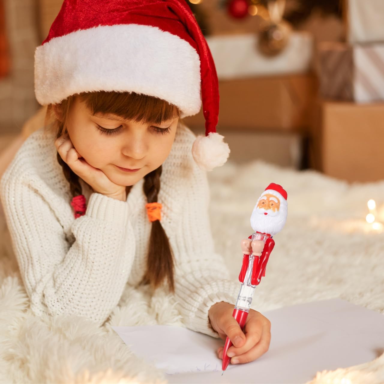 Stylos de Noël Lumineux Père Noël - Fun & Décompression! – Image 6
