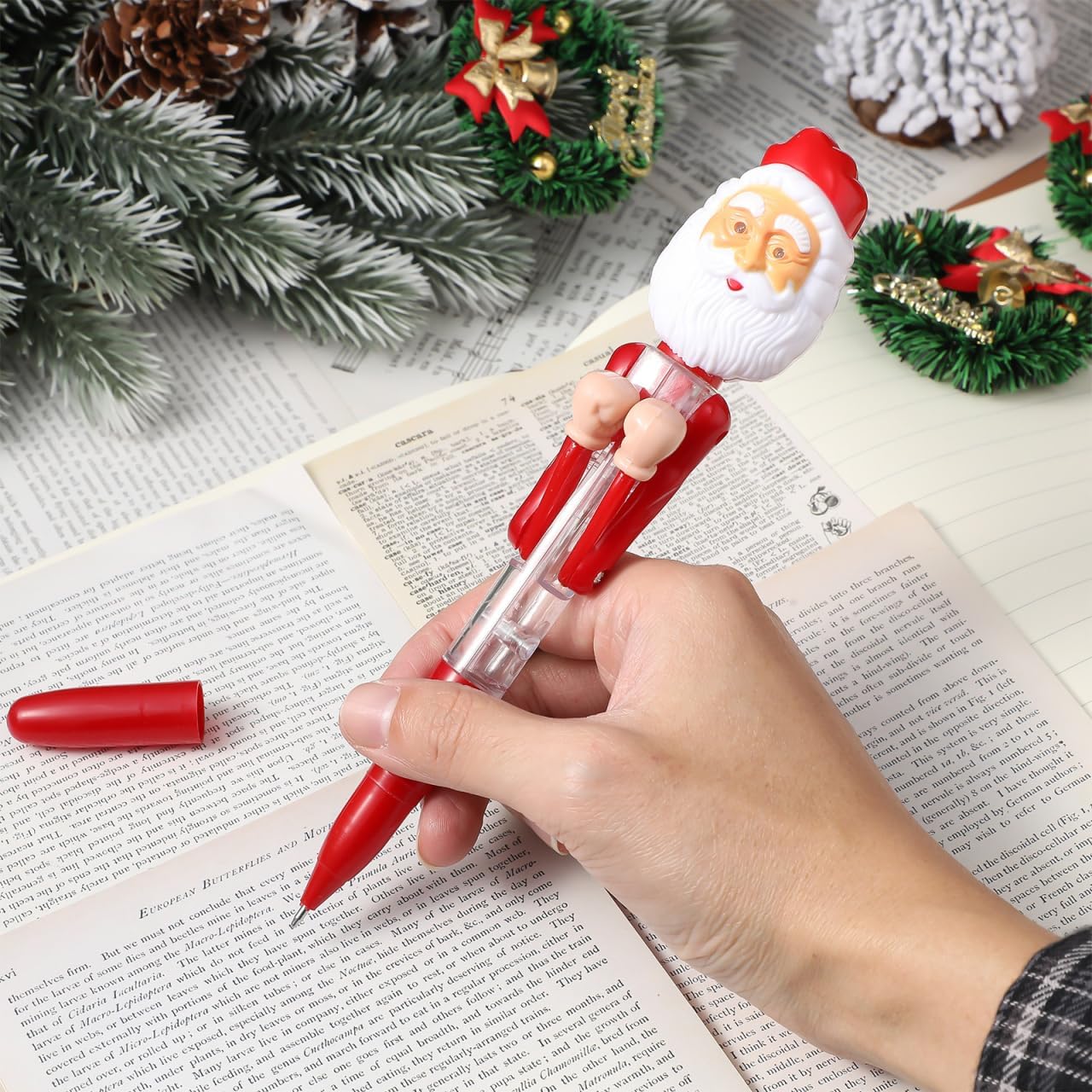 Stylos de Noël Lumineux Père Noël - Fun & Décompression! – Image 8