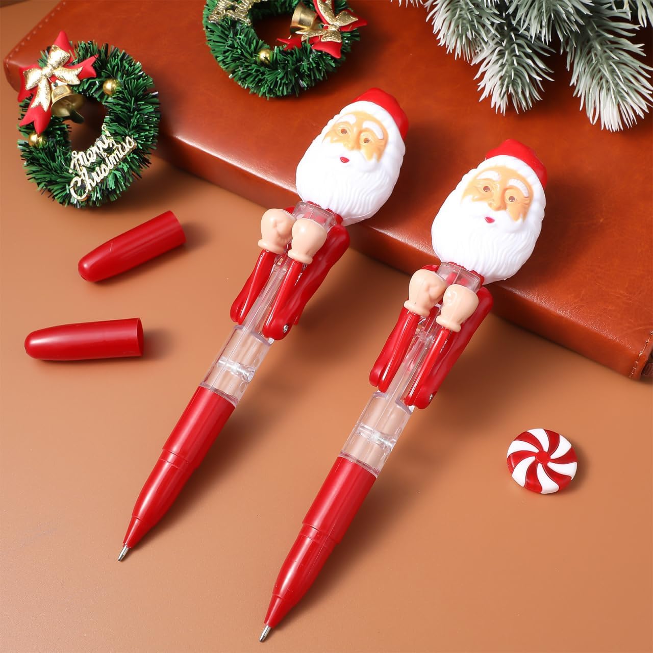 Stylos de Noël Lumineux Père Noël - Fun & Décompression! – Image 9