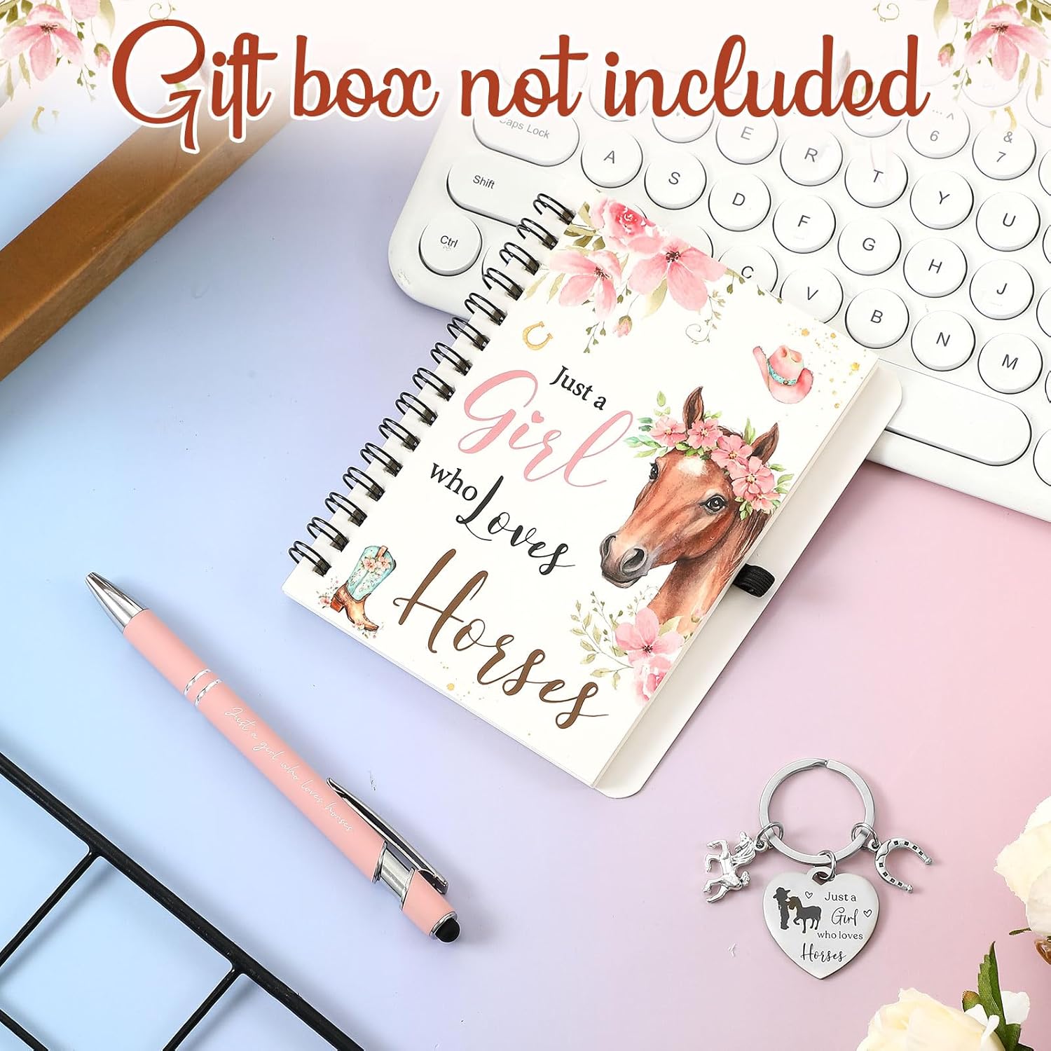 Cadeaux Chevaux : Journal, Stylo, Porte-Clés – Image 2
