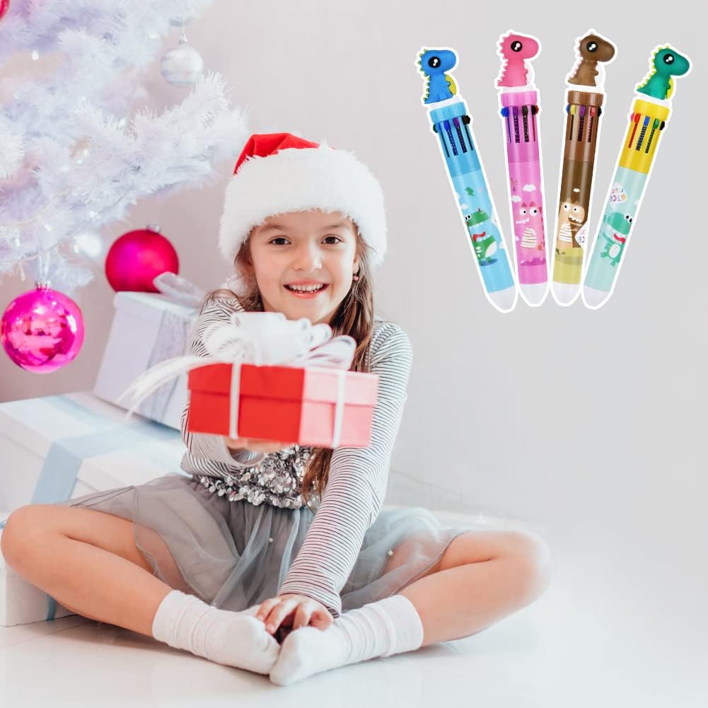 Stylos Roulants Multicolores Dinosaure – 4pcs – Image 8
