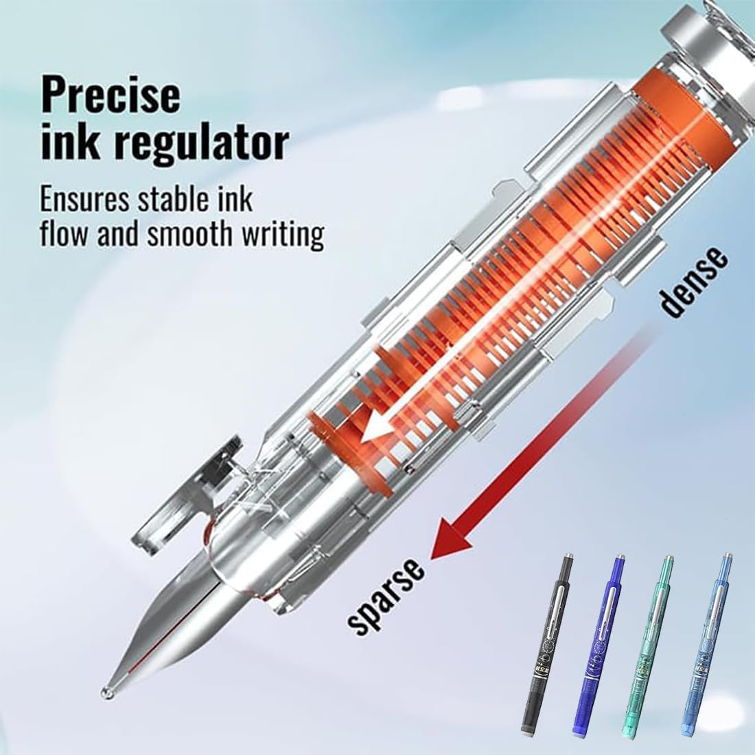 Stylo plume rétractable 0,38 mm rechargeable – Image 4