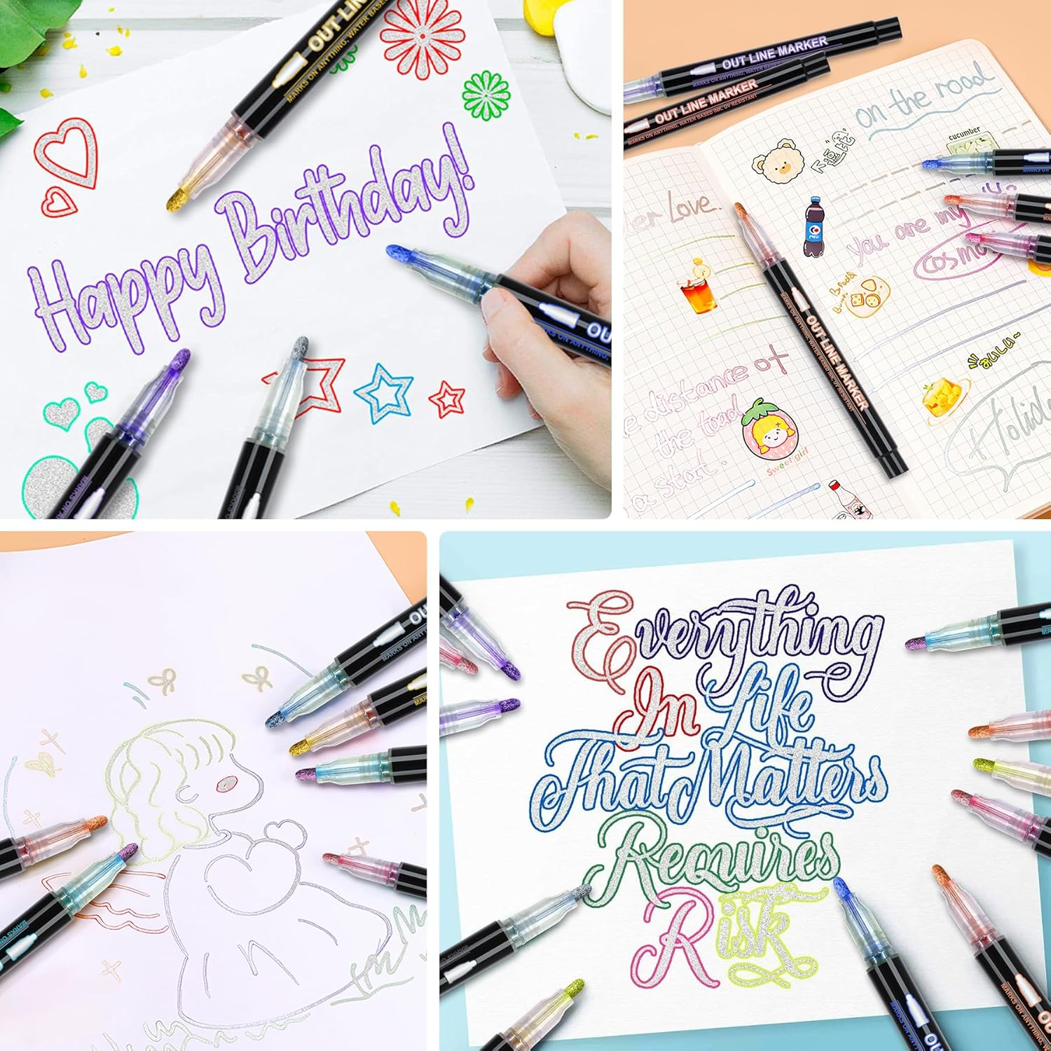 Stylos magiques à paillettes - Lot de 24 – Image 7
