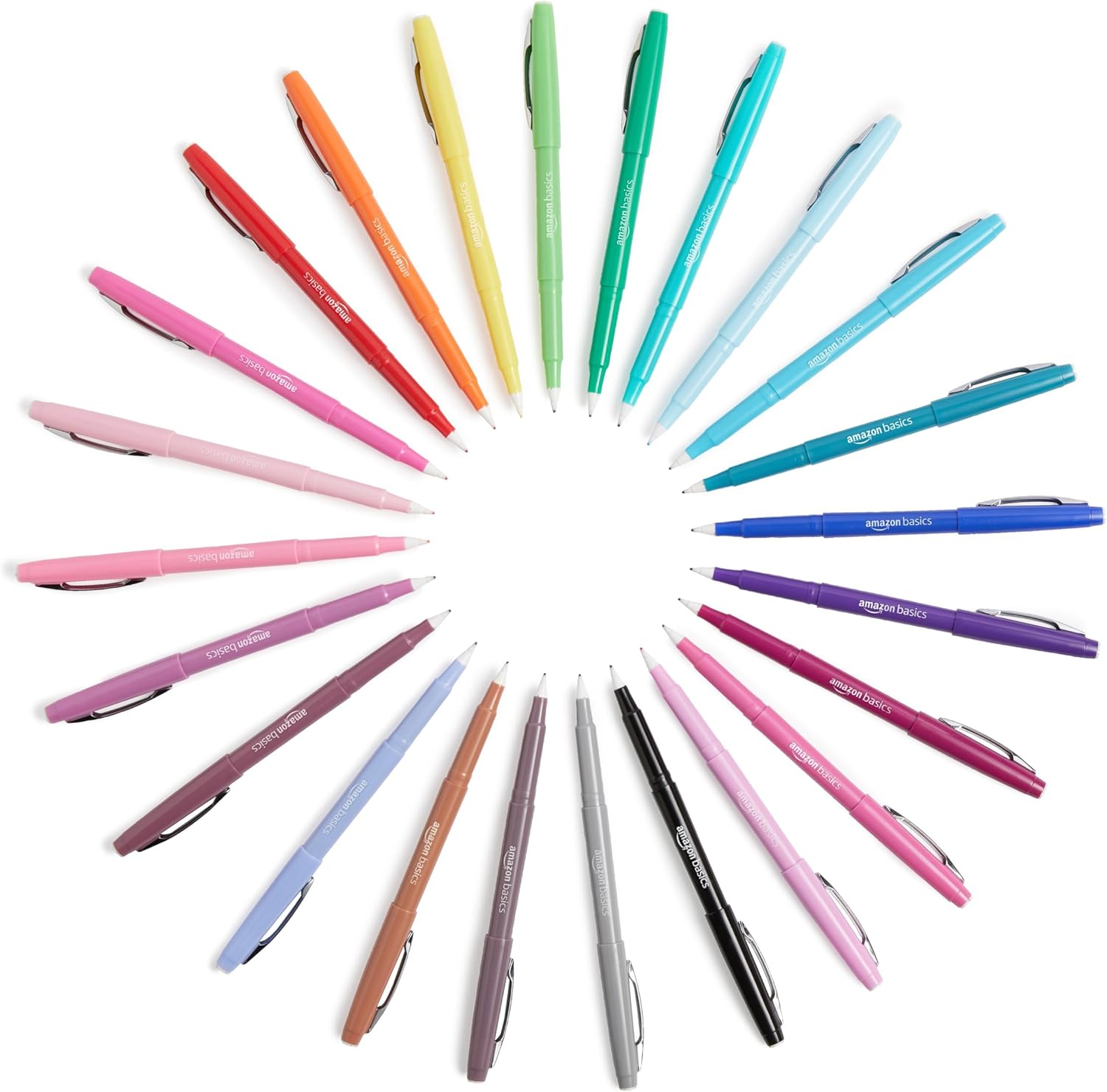Lot de 12 Marqueurs Feutre Multicolores Amazon Basics – Image 4