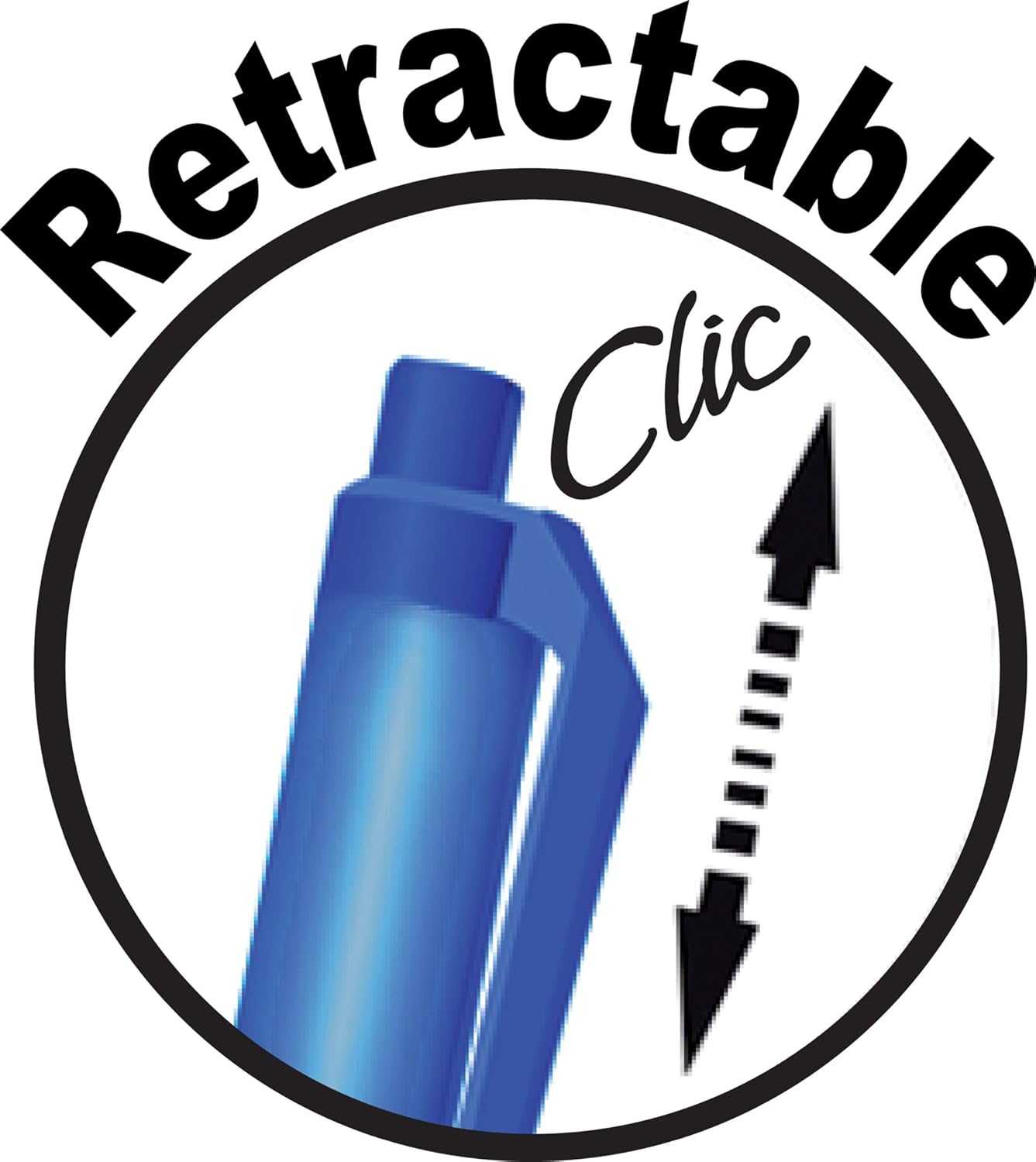 BIC Soft Feel - Stylos Bille Rétractables, Boîte de 12 – Image 4