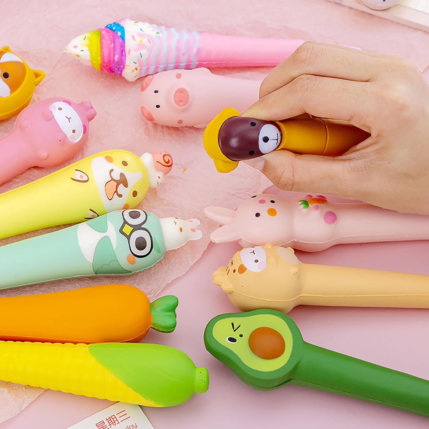 Stylos Gel Anti-Stress Mignons - Lot de 10 – Image 3