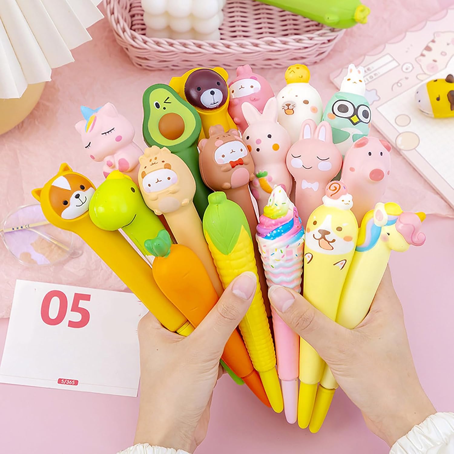 Stylos Gel Anti-Stress Mignons - Lot de 10 – Image 5