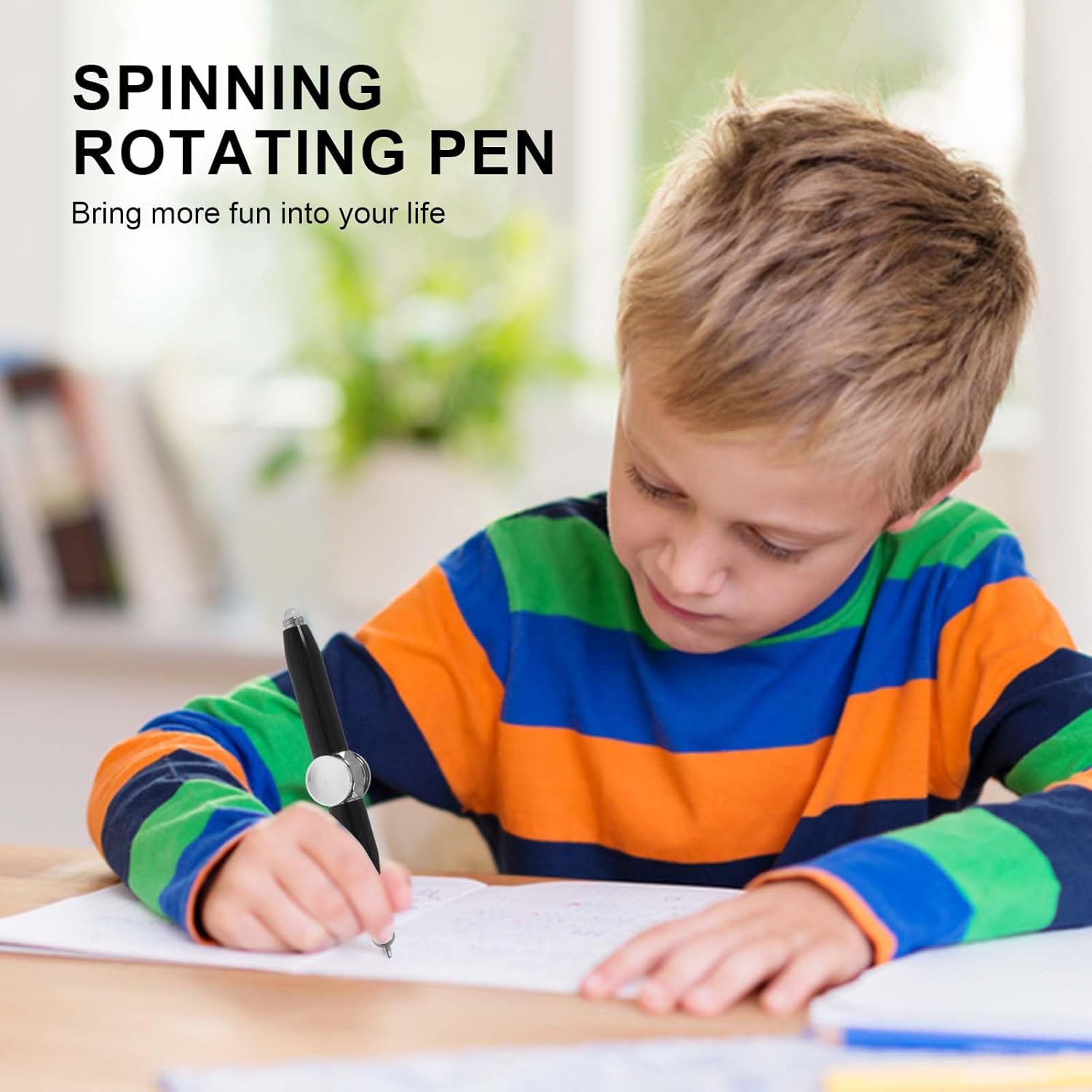 Stylo Fidget Rotatif Métal avec LED – Image 5