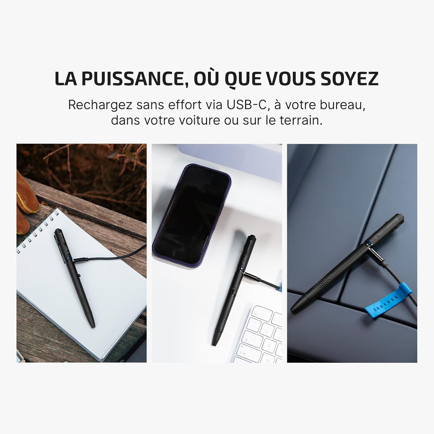 OLIGHT Open 3 : Stylo EDC Multifonction 4 en 1 – Image 3