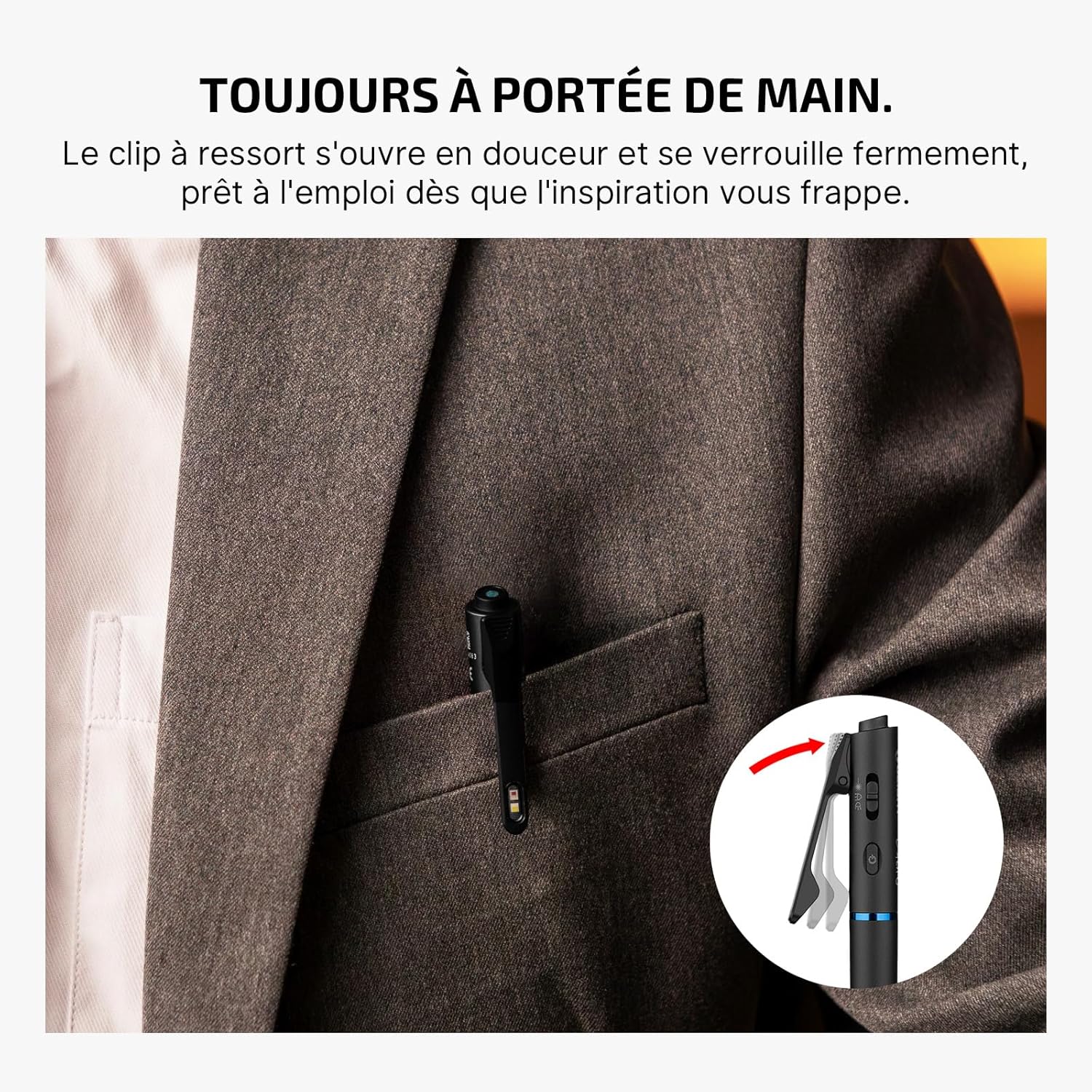 OLIGHT Open 3 : Stylo EDC Multifonction 4 en 1 – Image 6