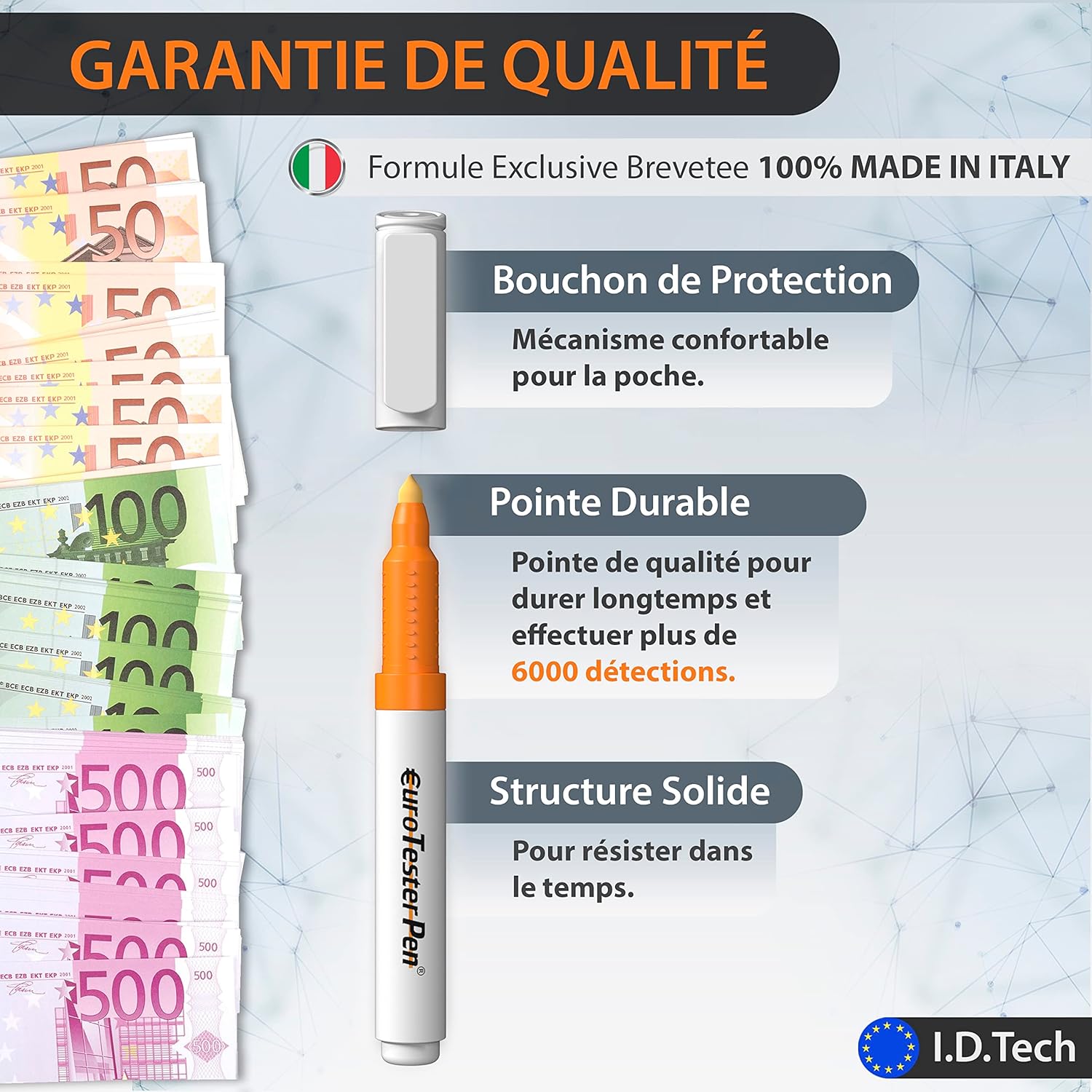 Stylo Détecteur de Faux Billets - Euro, Dollar, Livre (2) – Image 5