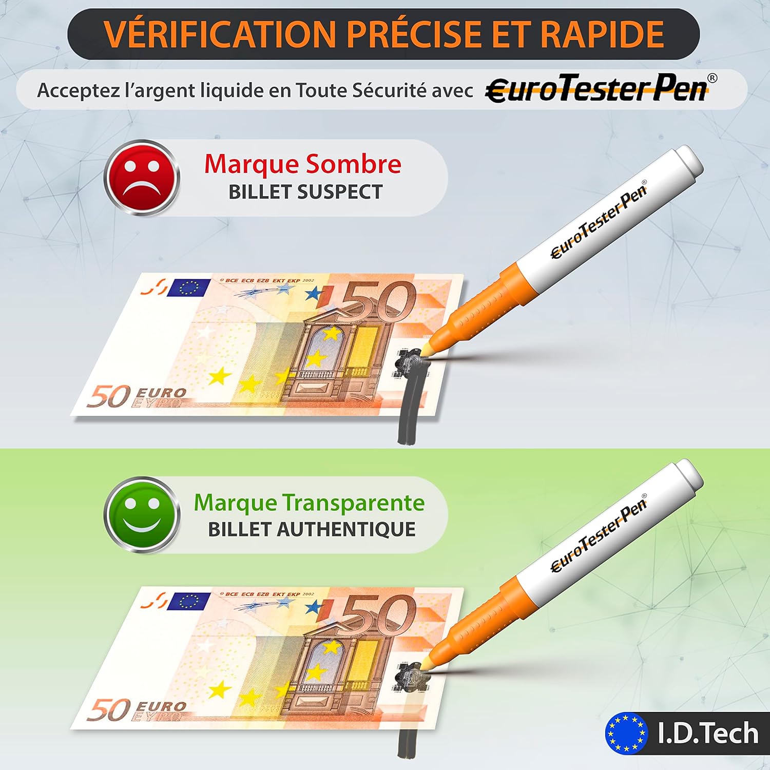 Stylo Détecteur de Faux Billets - Euro, Dollar, Livre (2) – Image 6