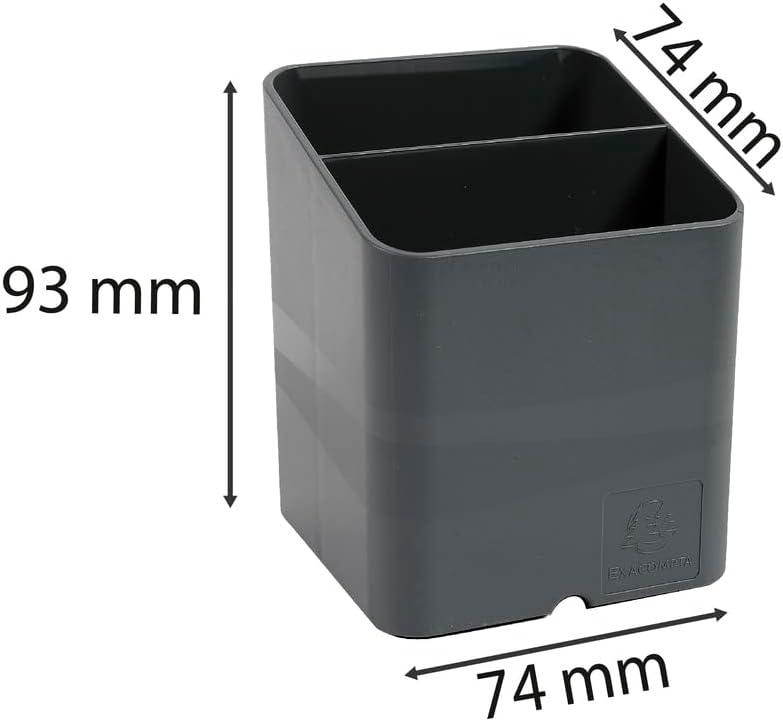 Pot à Crayons PEN-CUBE Gris Souris - 2 Compartiments – Image 4
