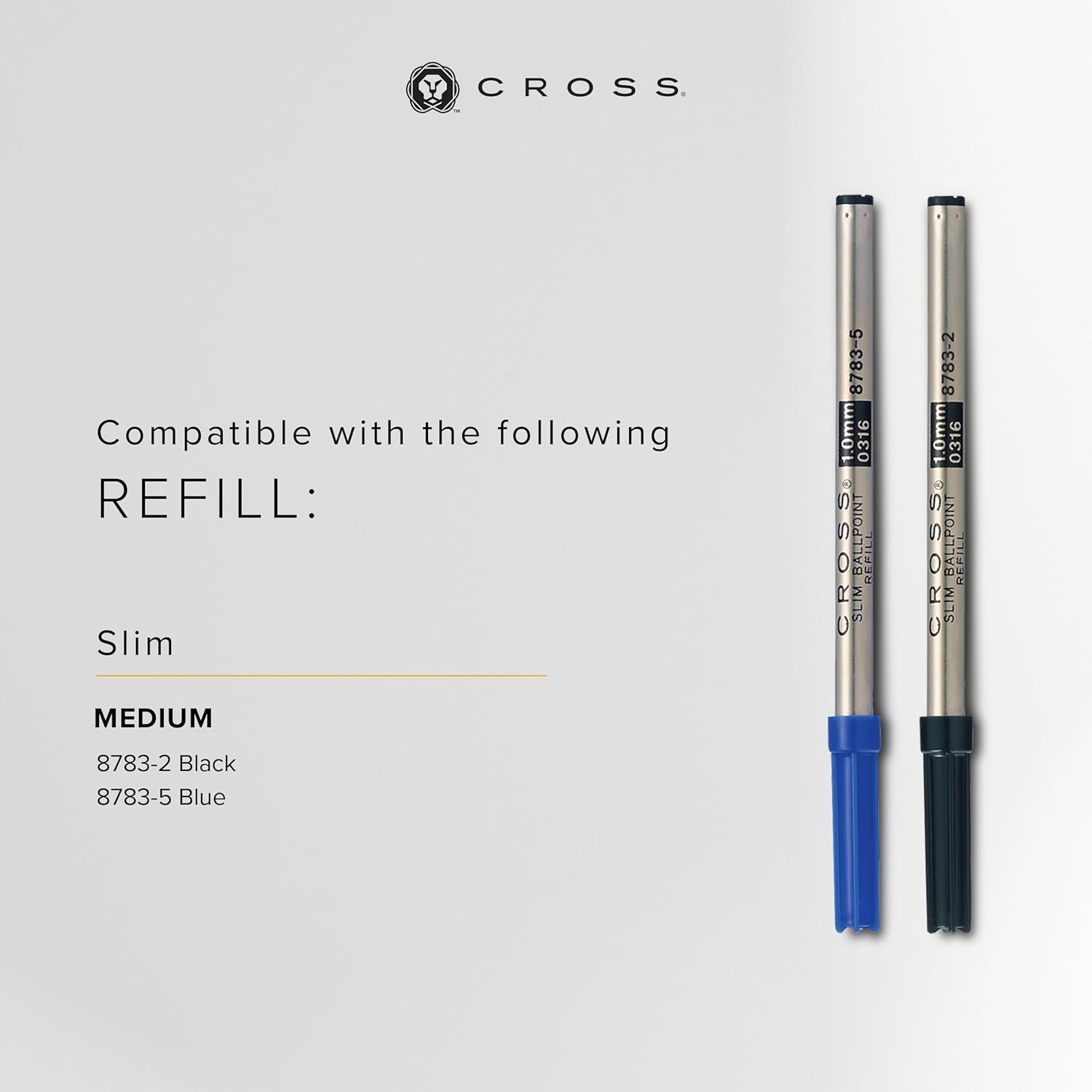 Stylos à bille Cross Click Chrome - Noir Métal – Image 5