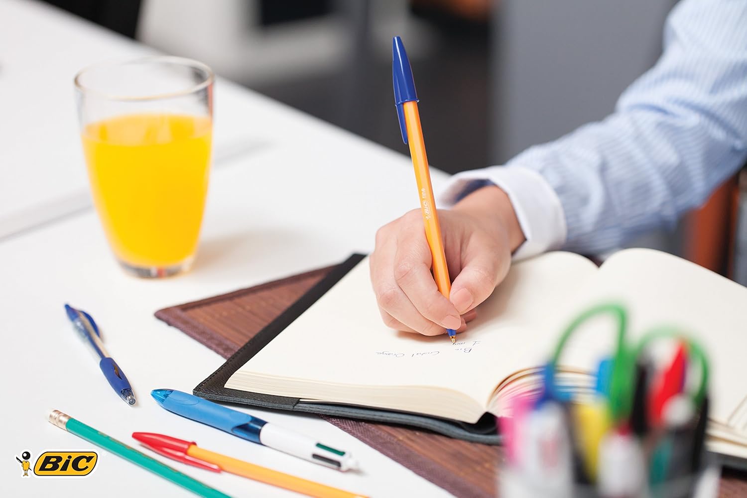 BIC Orange Original - Stylos-Bille Pointe Fine, 20 pièces – Image 2