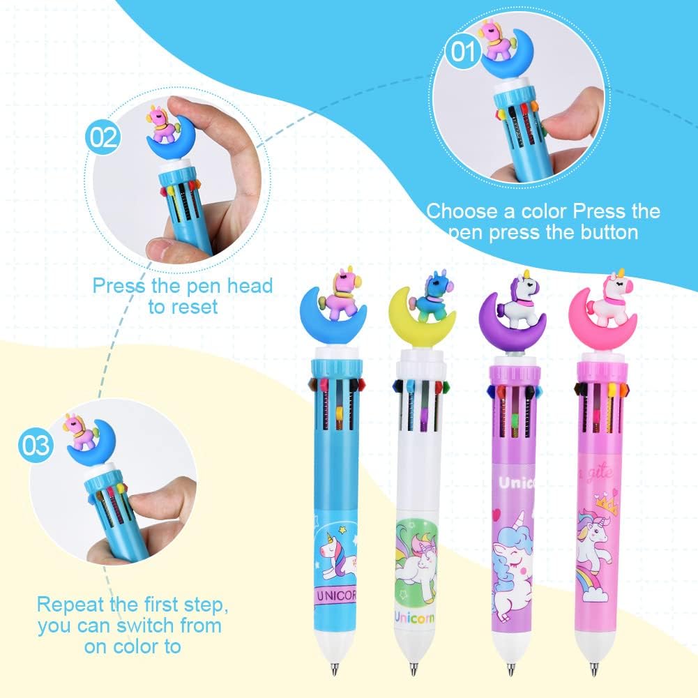 Stylos à Bille Roulante Multicolores - 4pcs – Image 3